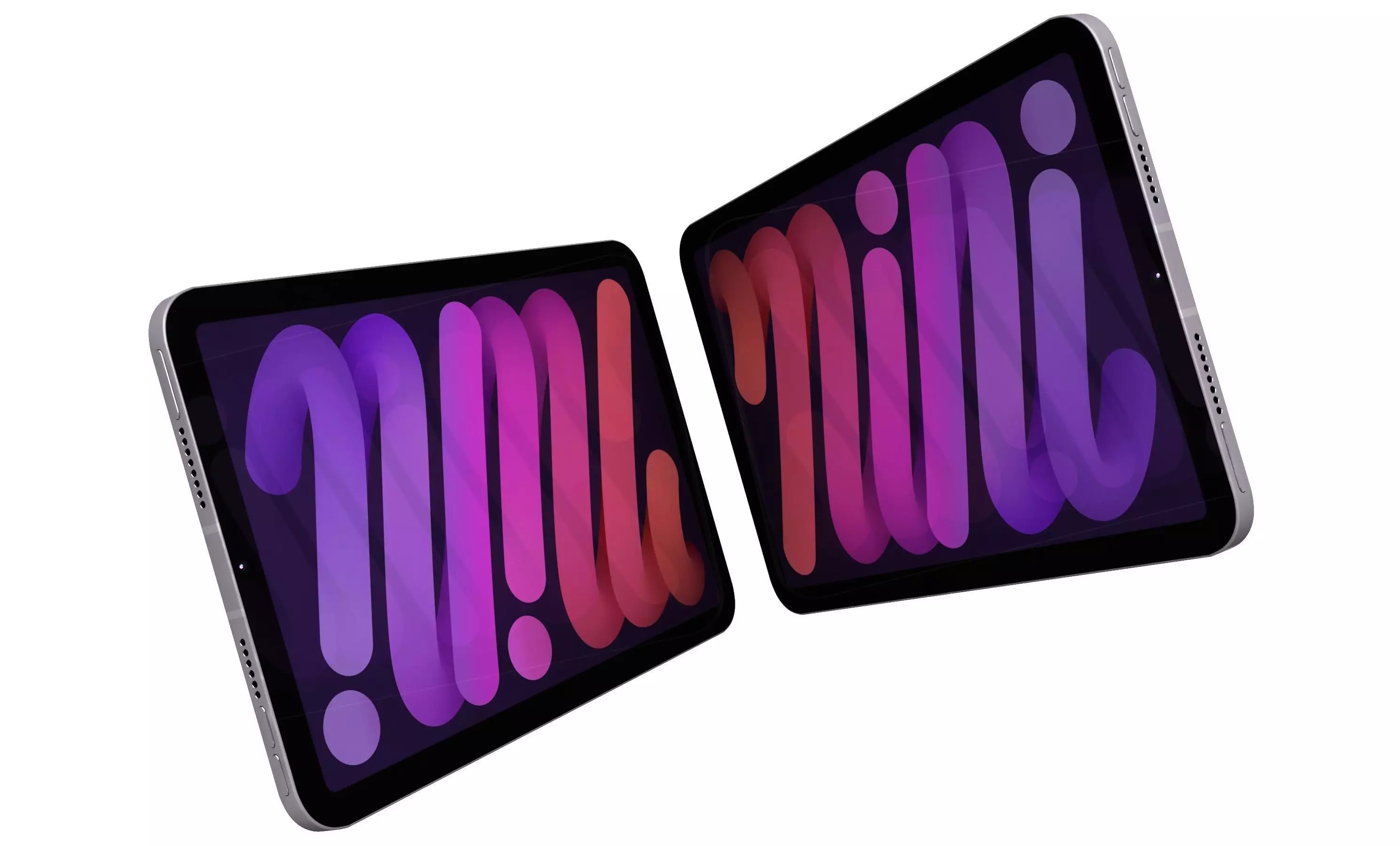 Apple iPad Mini 2024 Purple High Poly 3D model_3