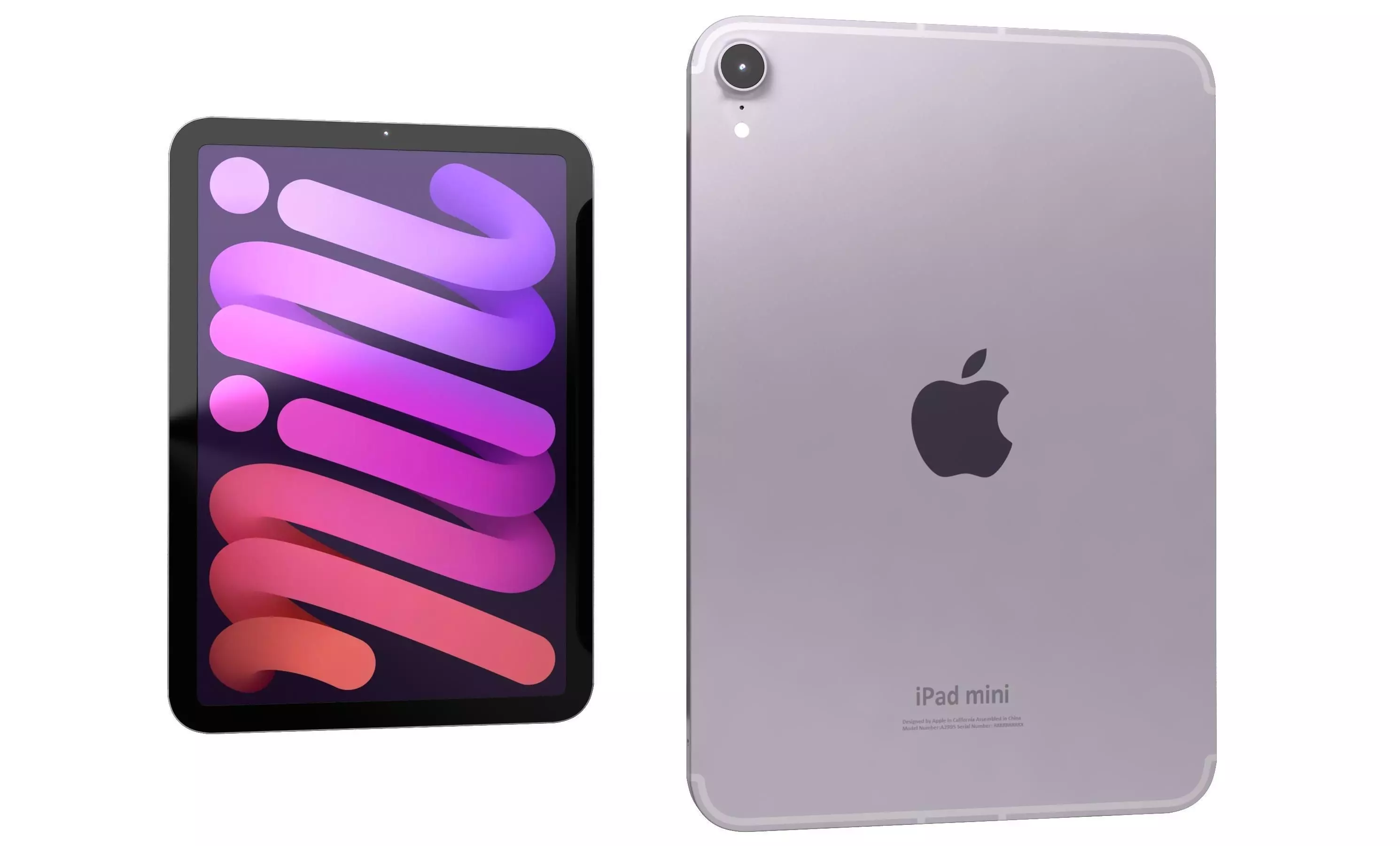 Apple iPad Mini 2024 Purple High Poly 3D model_1