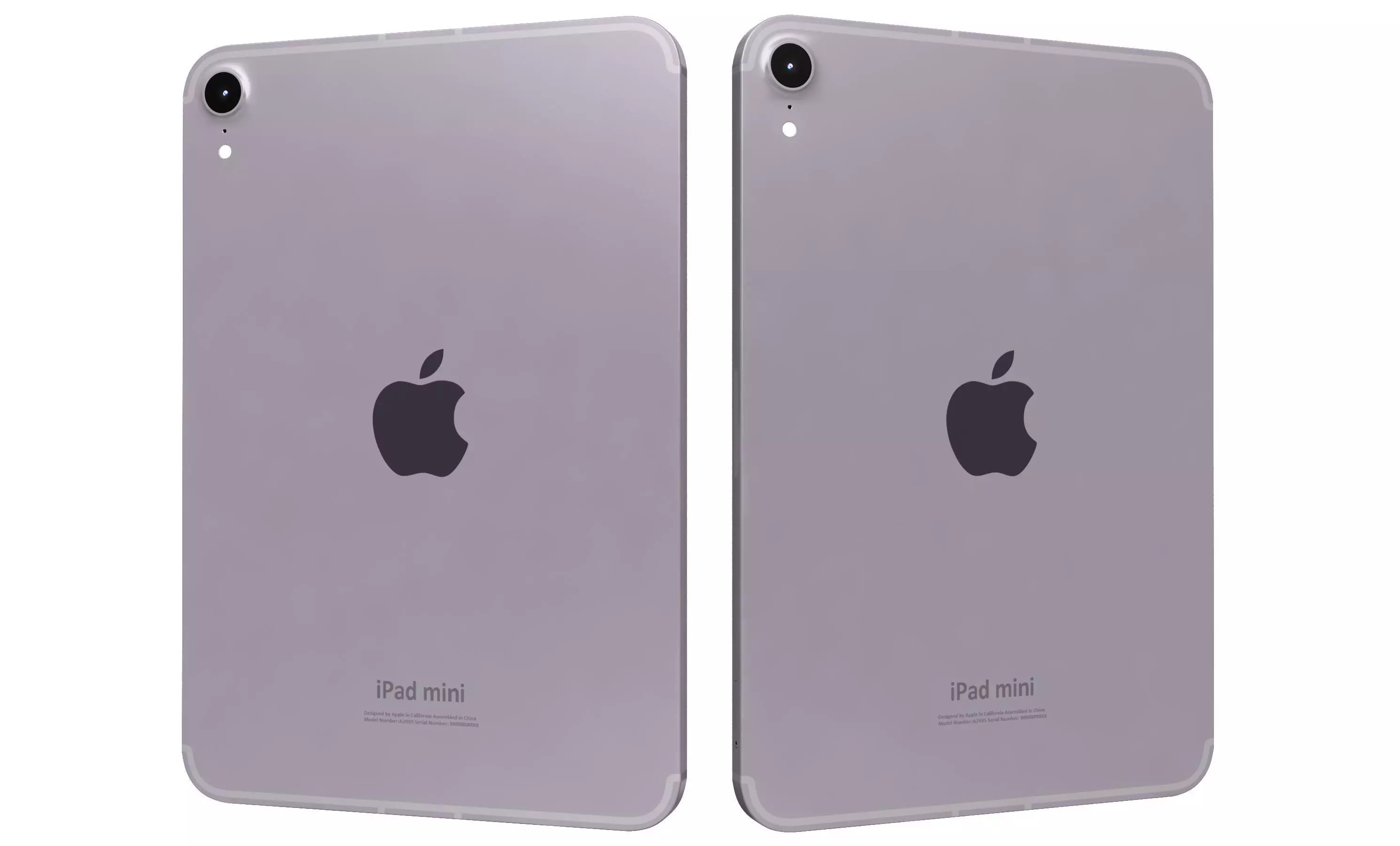 Apple iPad Mini 2024 Purple High Poly 3D model_26
