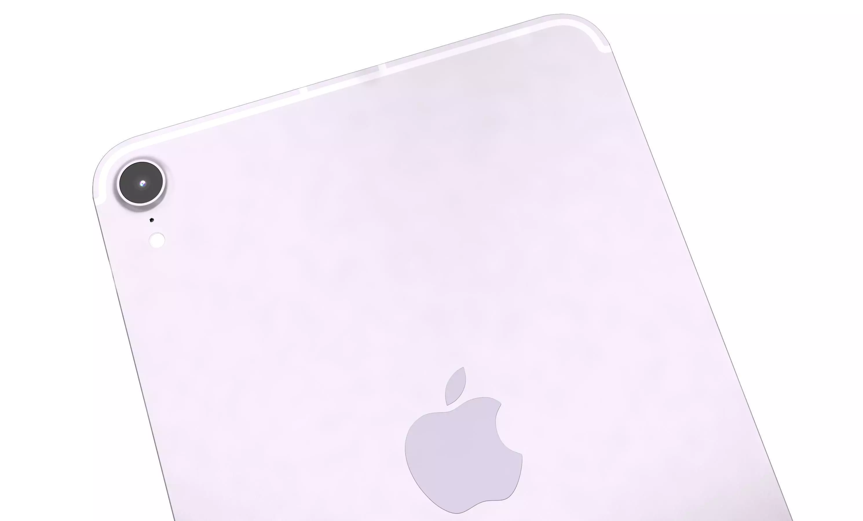 Apple iPad Mini 2024 Purple High Poly 3D model_9