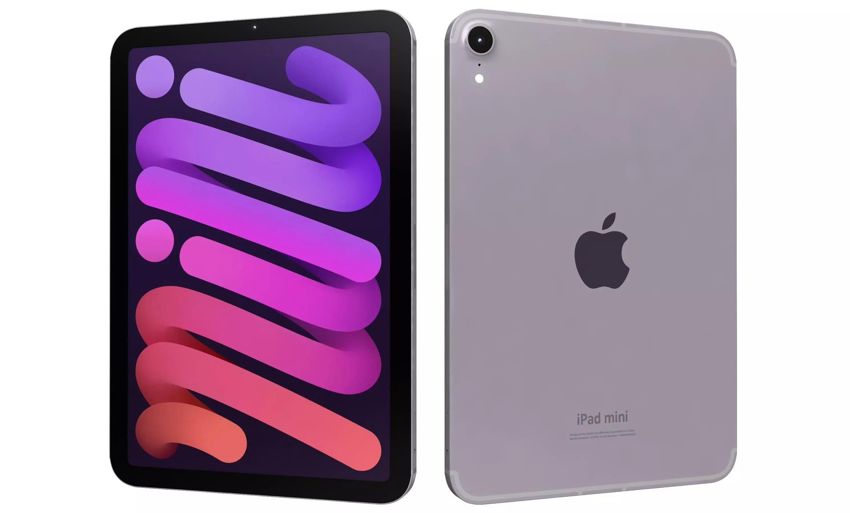 Apple iPad Mini 2024 Purple High Poly 3D model_25