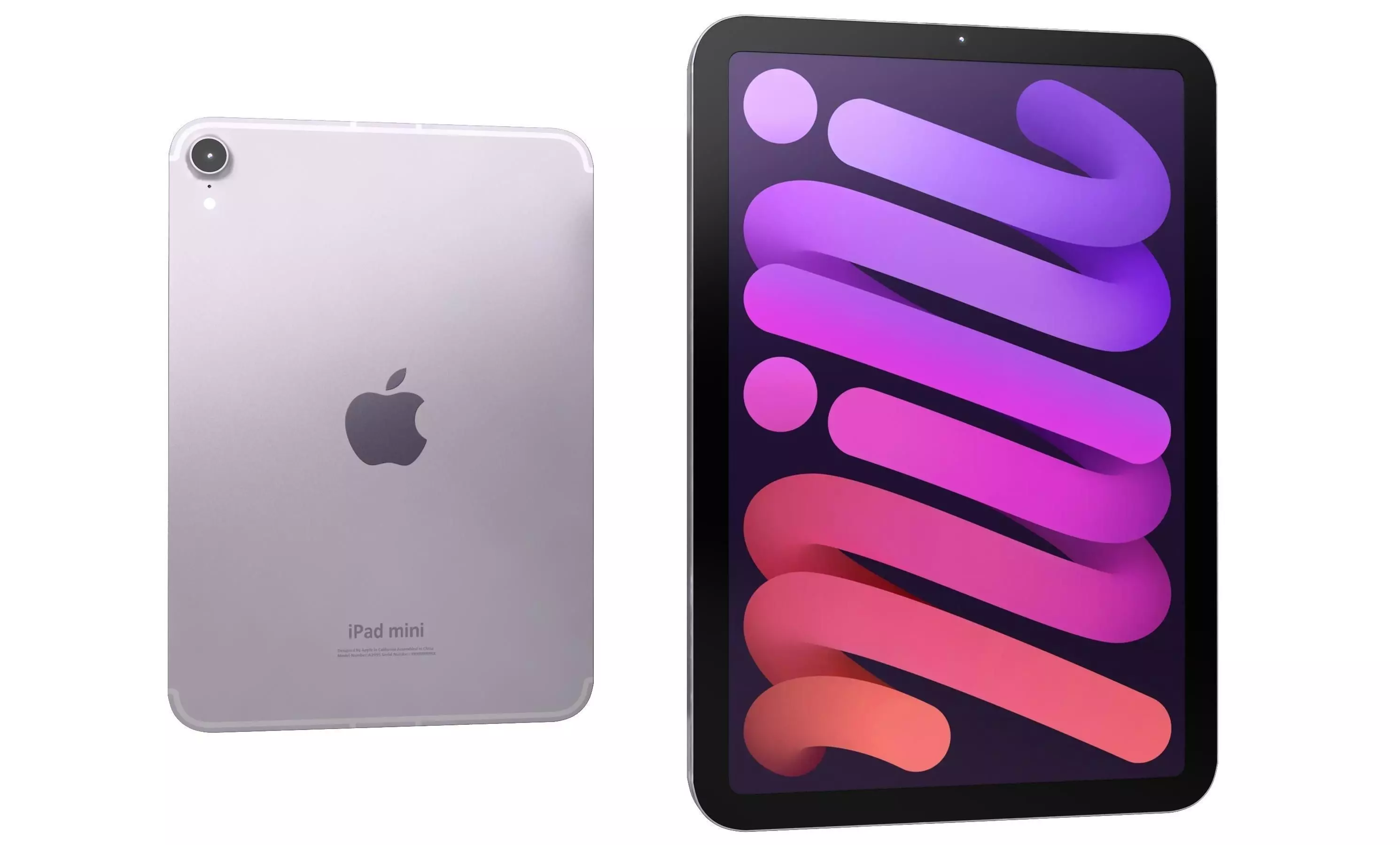 Apple iPad Mini 2024 Purple High Poly 3D model_29