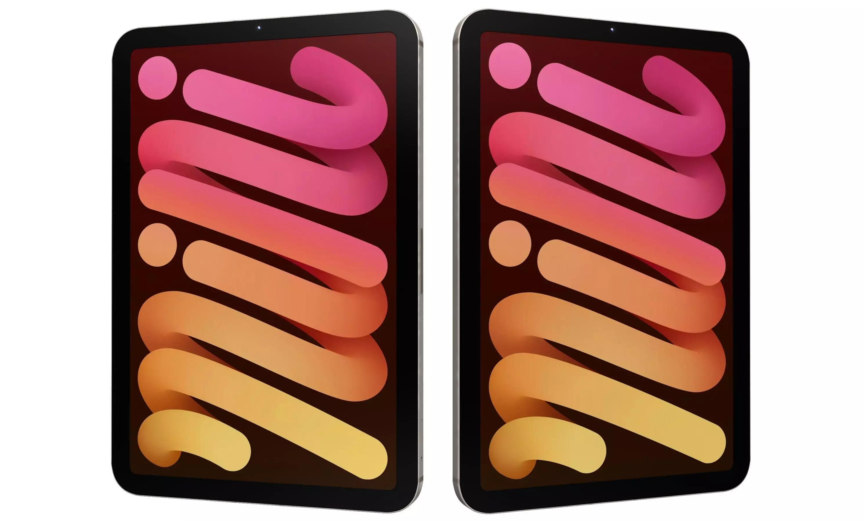 Apple iPad Mini 2024 Starlight High Poly 3D model_28