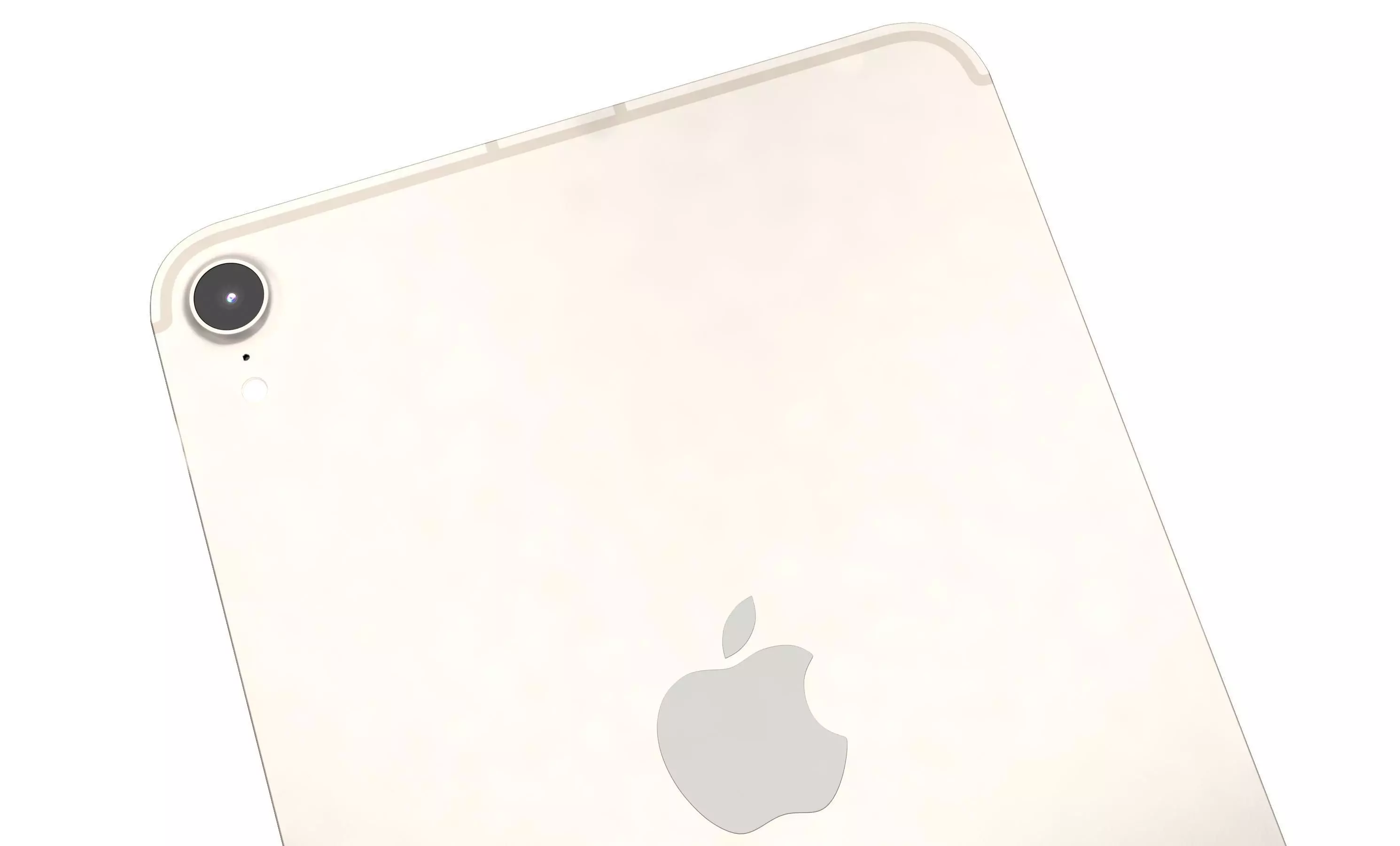 Apple iPad Mini 2024 Starlight High Poly 3D model_9
