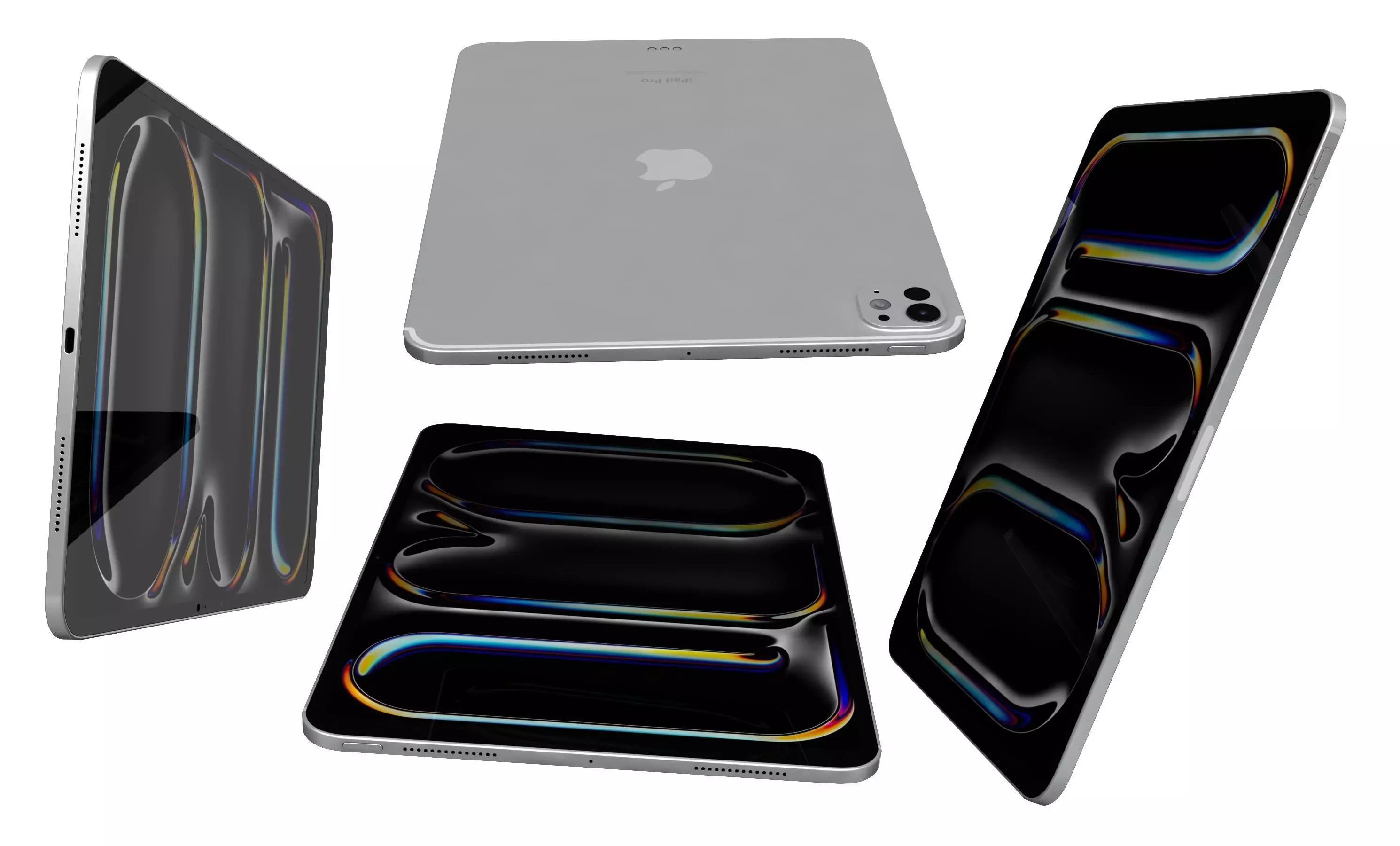 Apple iPad Pro 11 Silver High Poly 3D model_7