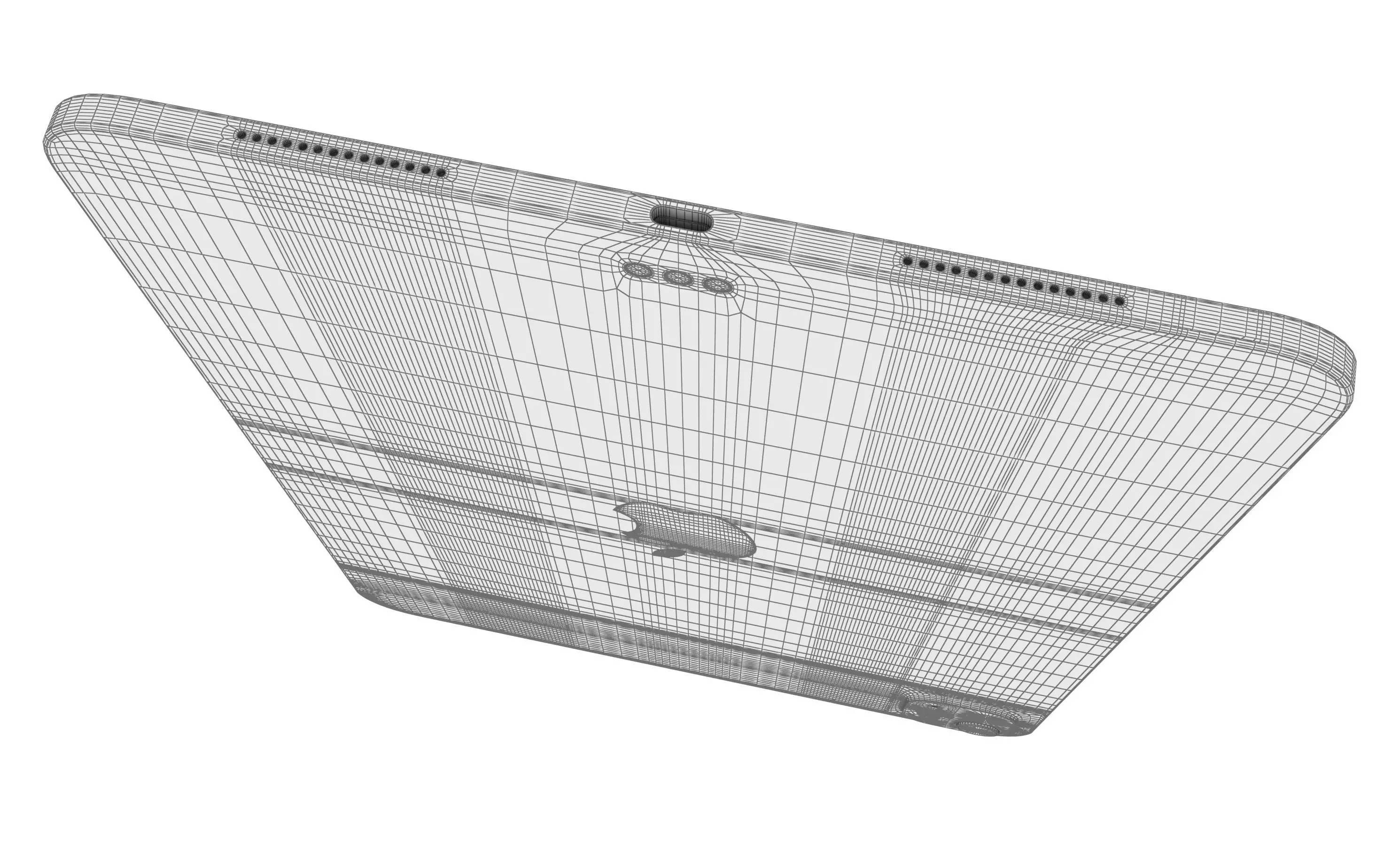 Apple iPad Pro 11 Silver High Poly 3D model_16