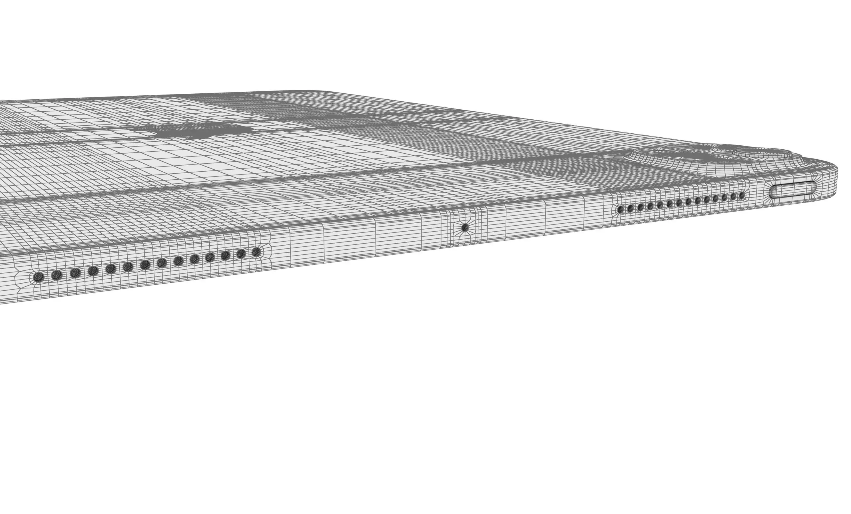 Apple iPad Pro 11 Silver High Poly 3D model_19