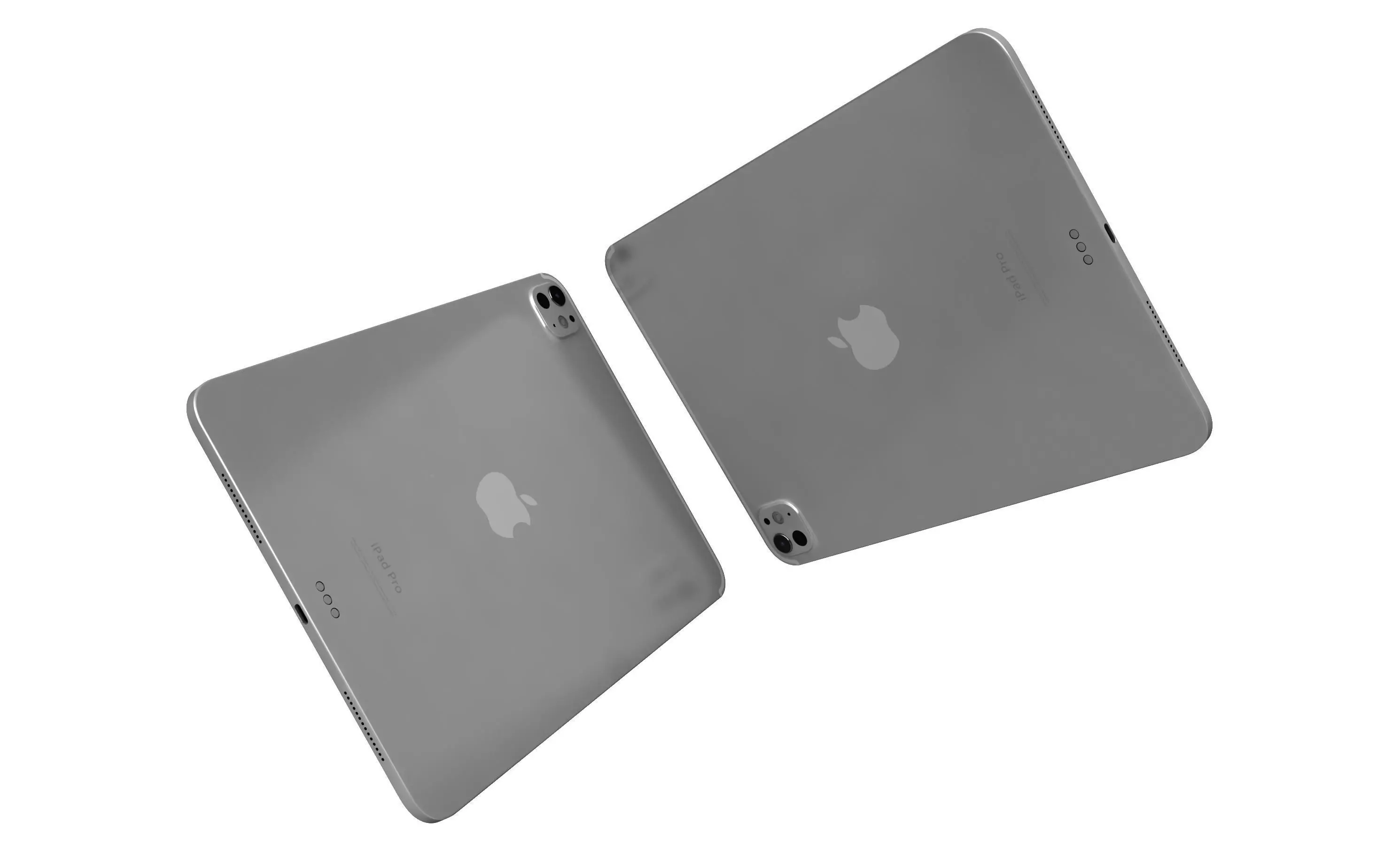 Apple iPad Pro 11 Silver High Poly 3D model_4