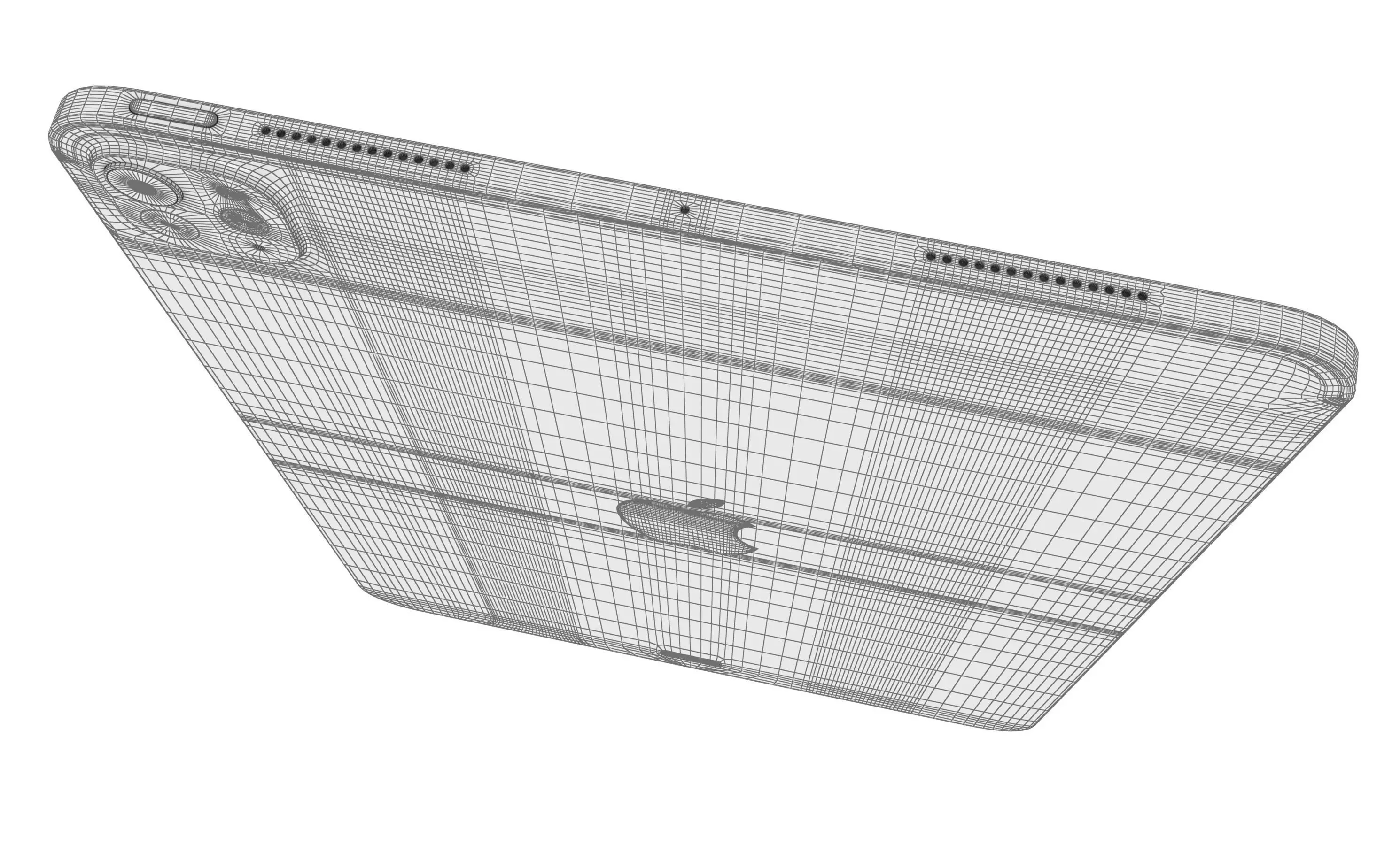 Apple iPad Pro 11 Silver High Poly 3D model_14