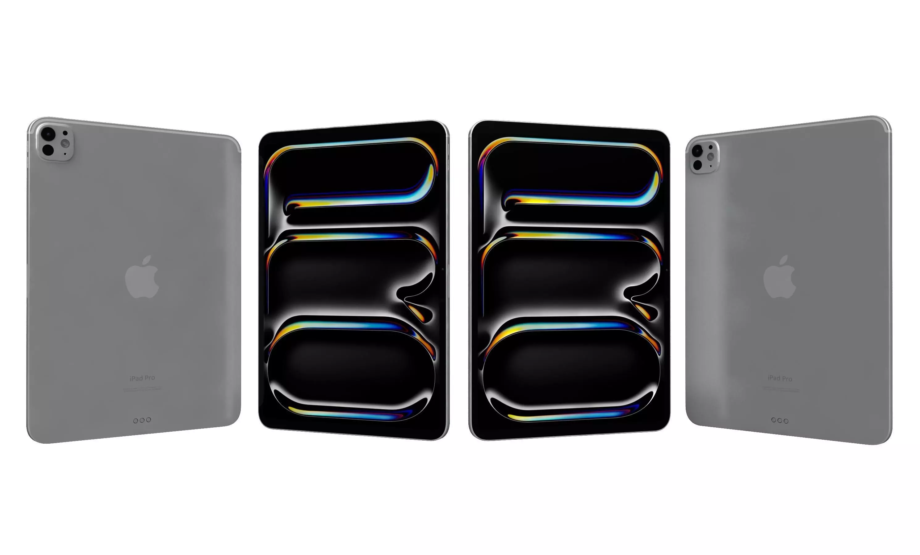 Apple iPad Pro 11 Silver High Poly 3D model_0