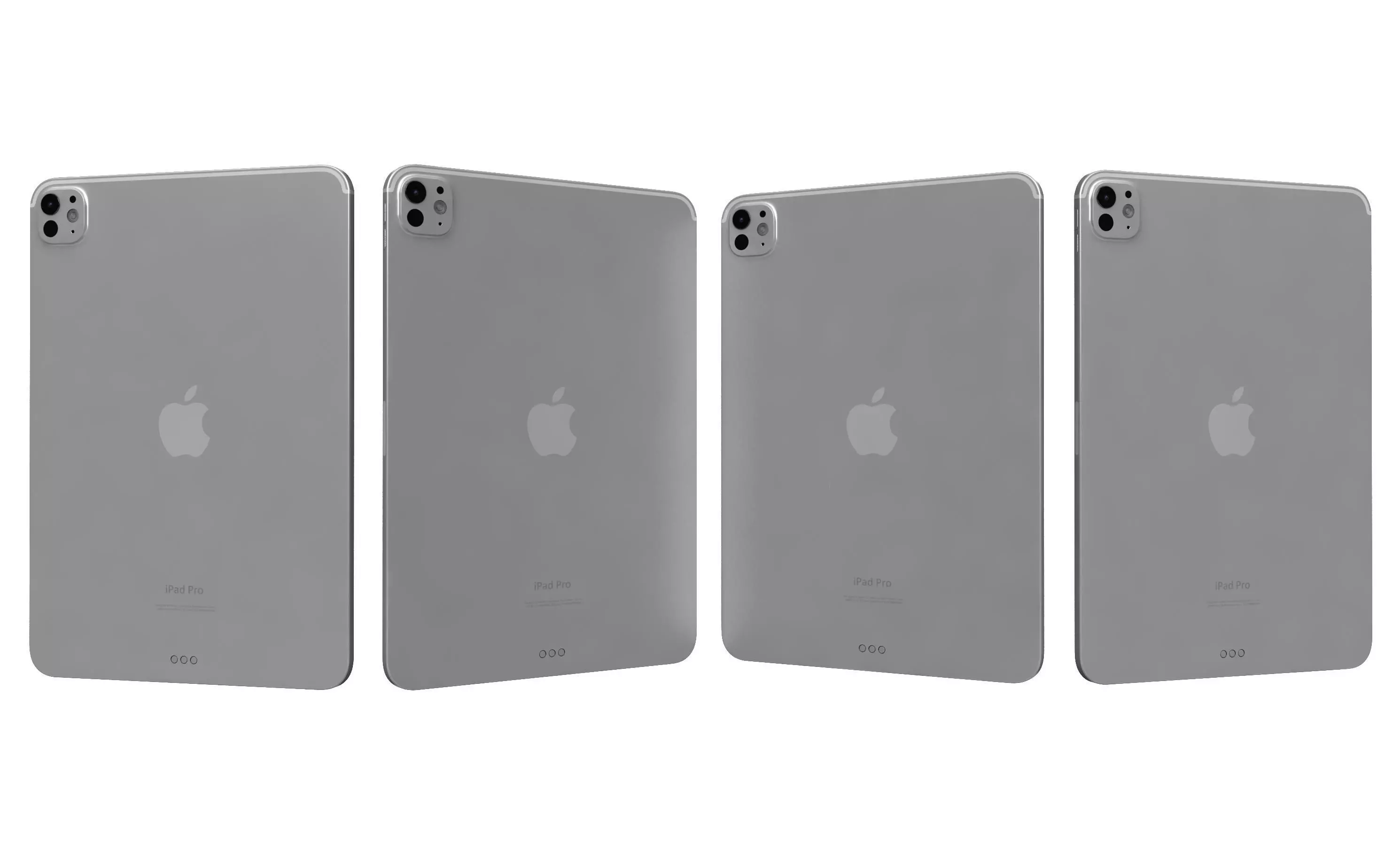 Apple iPad Pro 11 Silver High Poly 3D model_26
