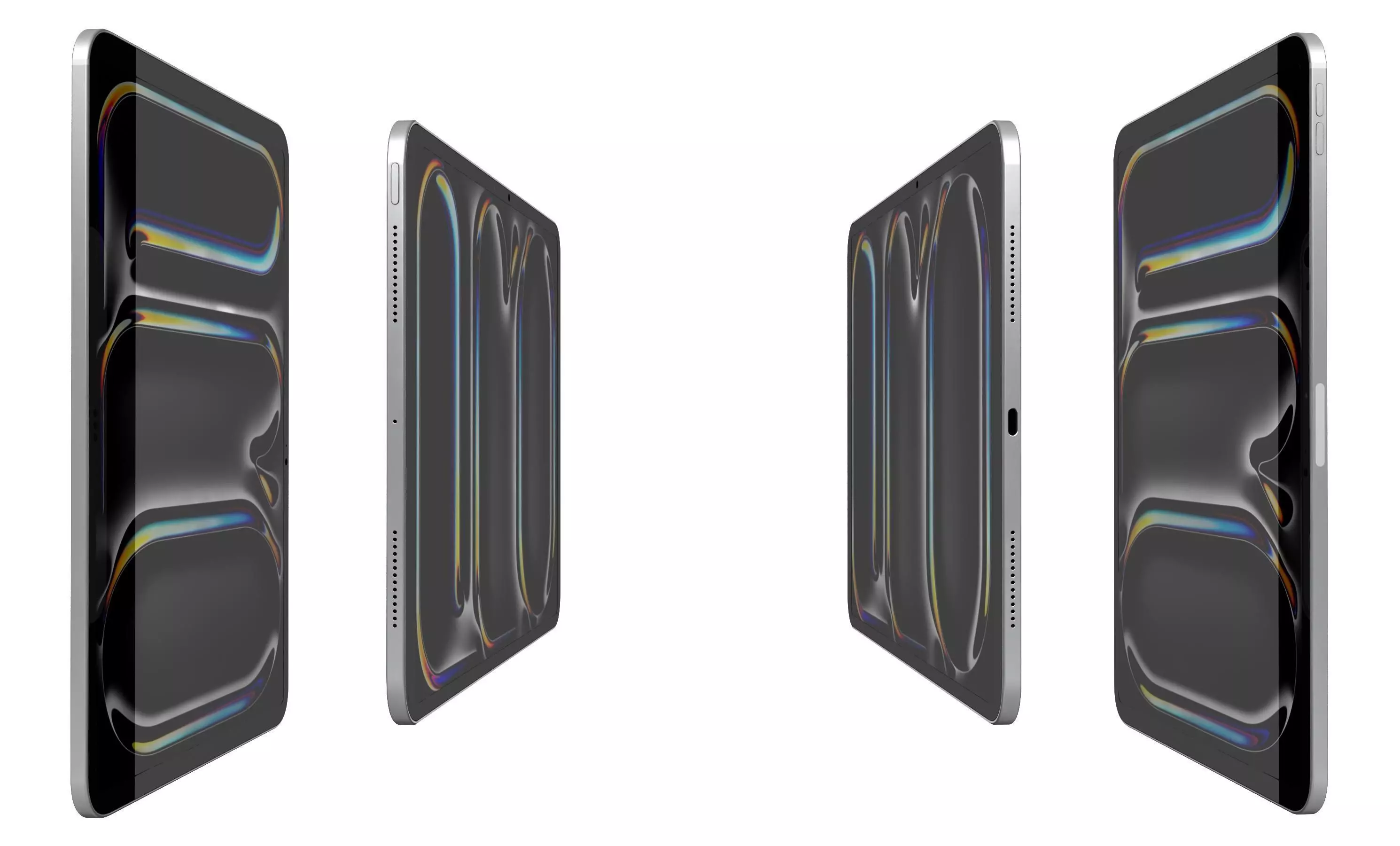 Apple iPad Pro 11 Silver High Poly 3D model_2