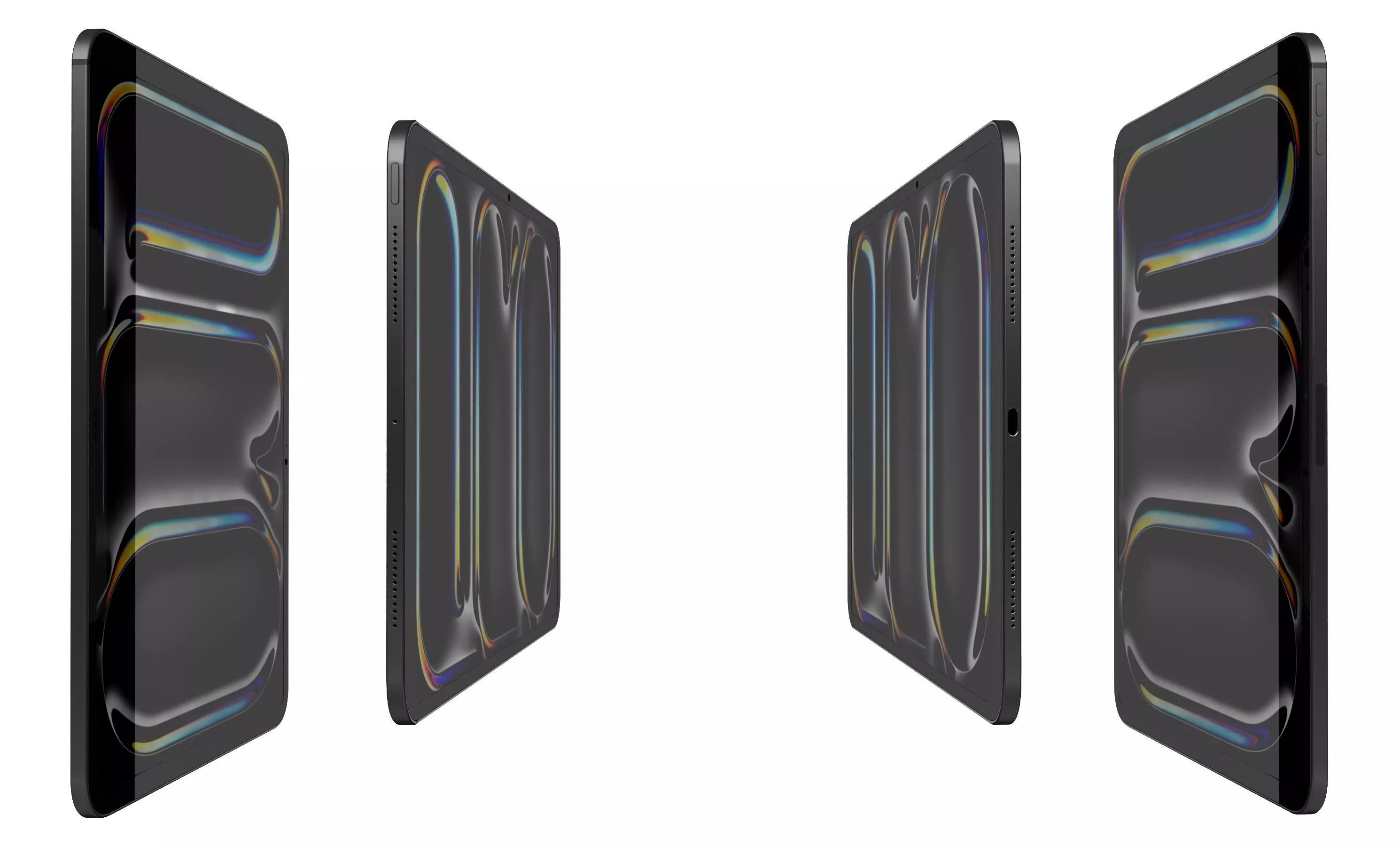 Apple iPad Pro 11 Space Black High Poly 3D model_2