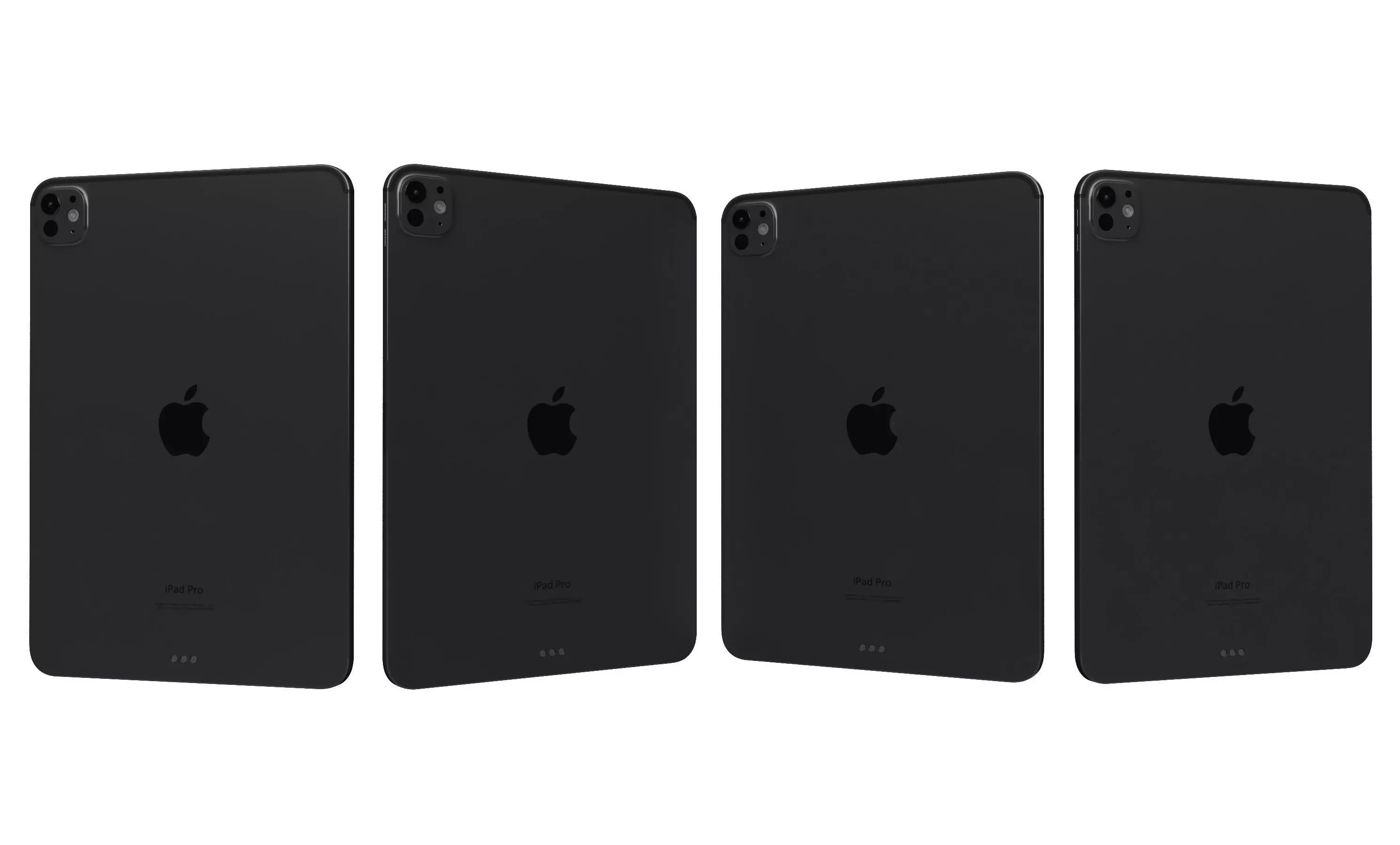Apple iPad Pro 11 Space Black High Poly 3D model_26