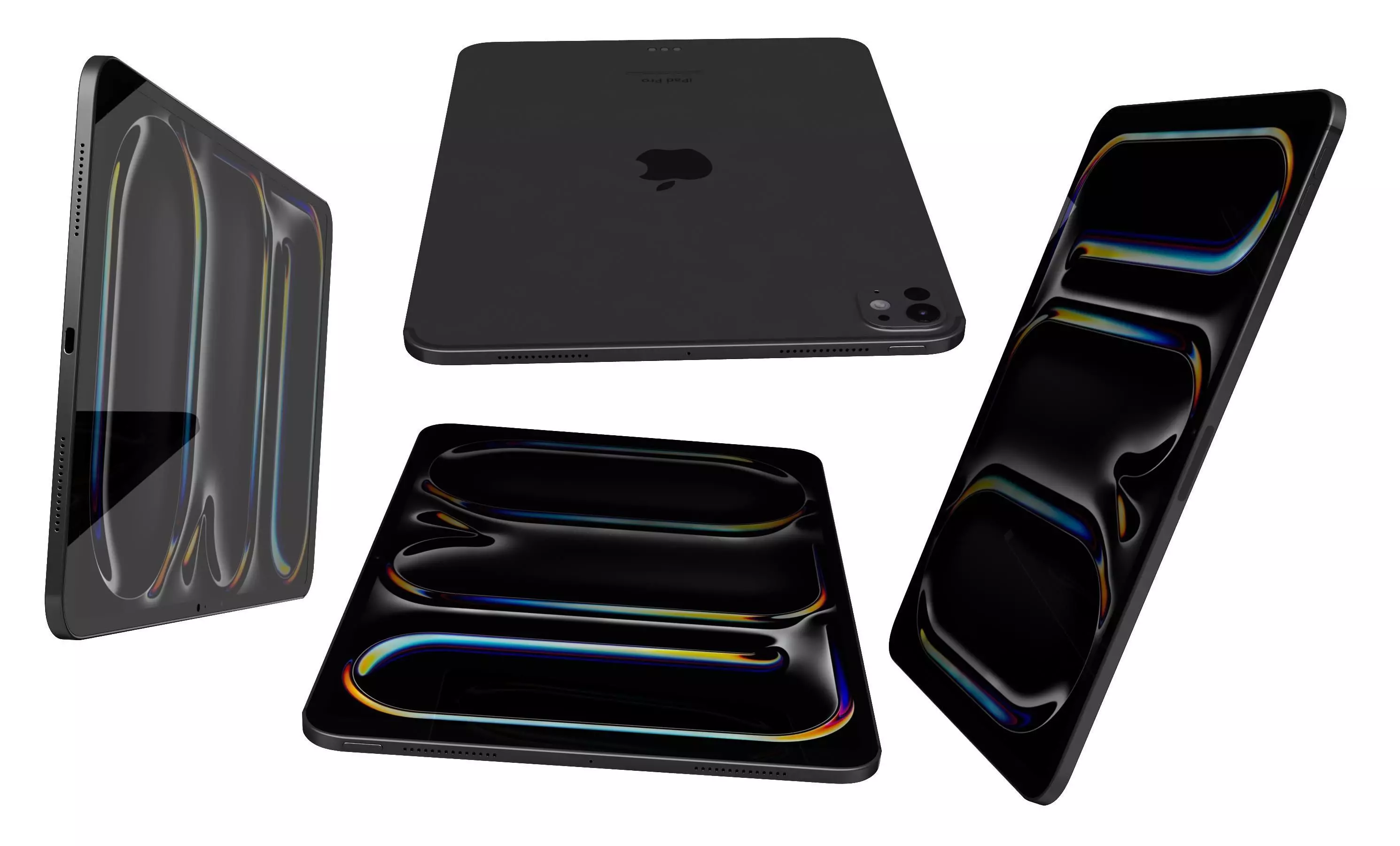 Apple iPad Pro 11 Space Black High Poly 3D model_7