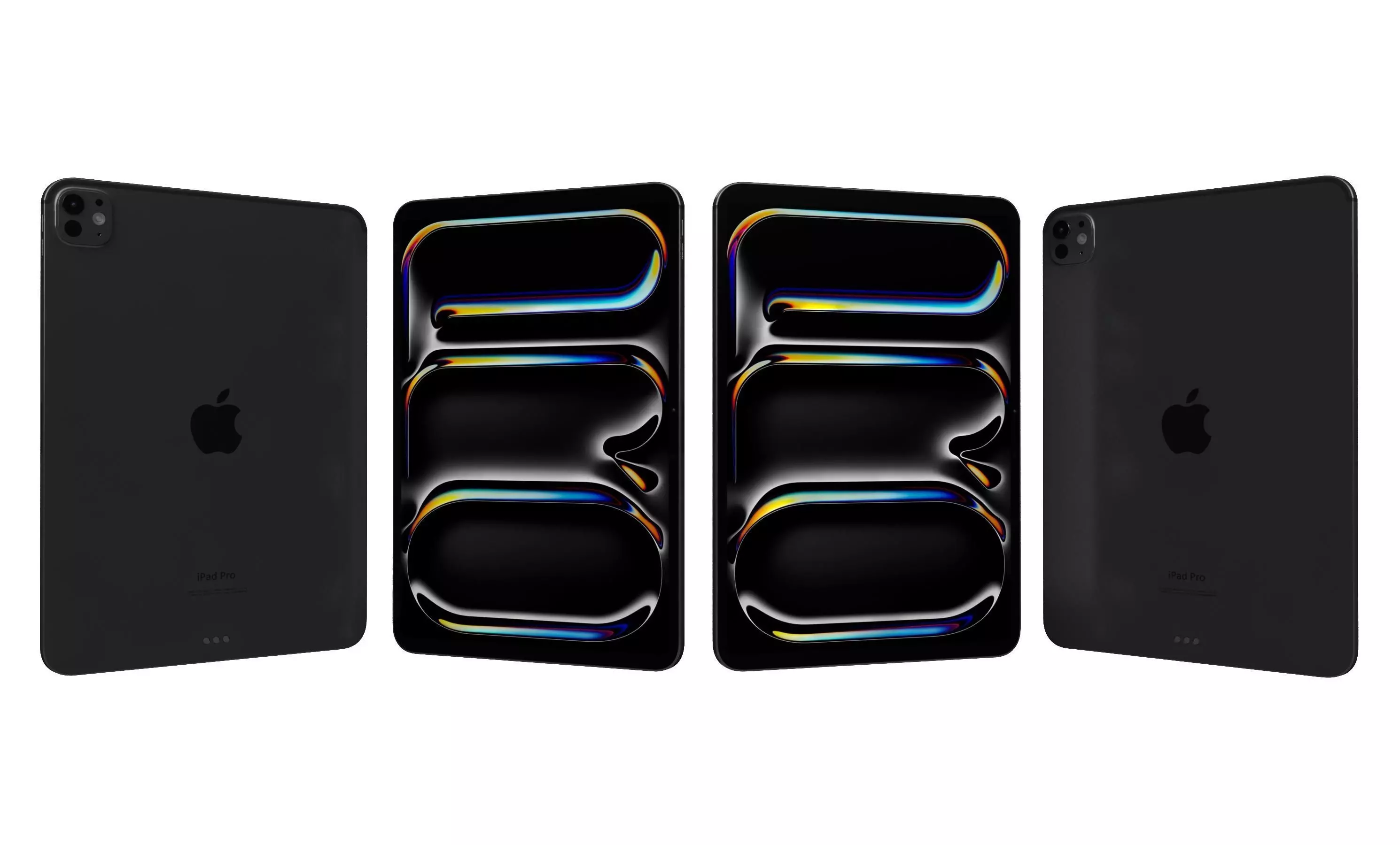 Apple iPad Pro 11 Space Black And Silver High Poly 3D model_1