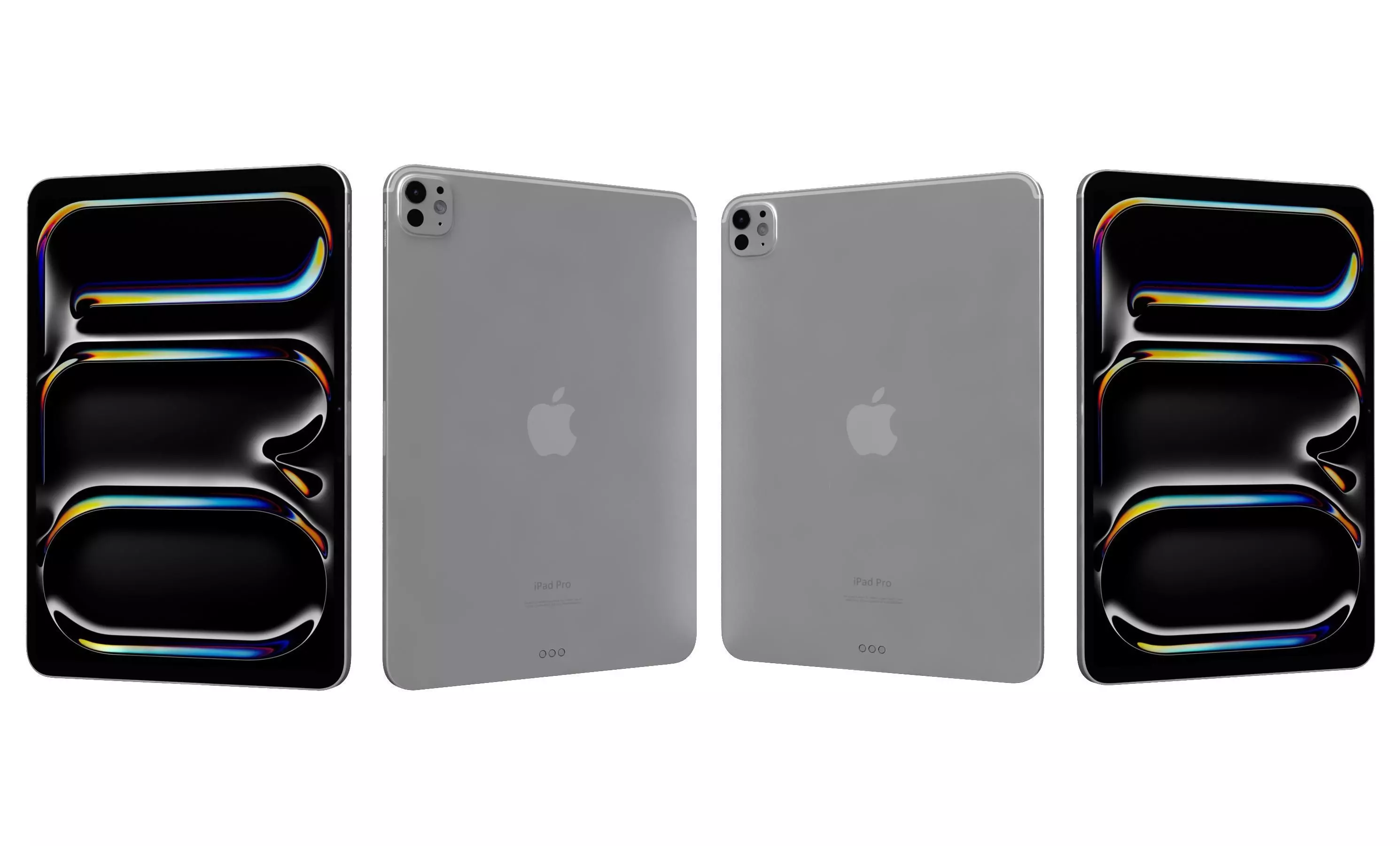 Apple iPad Pro 11 Space Black And Silver High Poly 3D model_7
