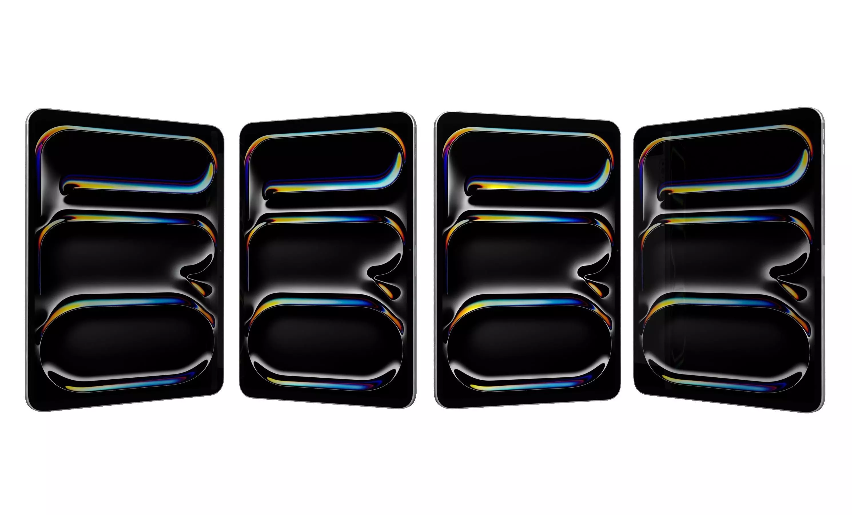 Apple iPad Pro 11 Space Black And Silver High Poly 3D model_4