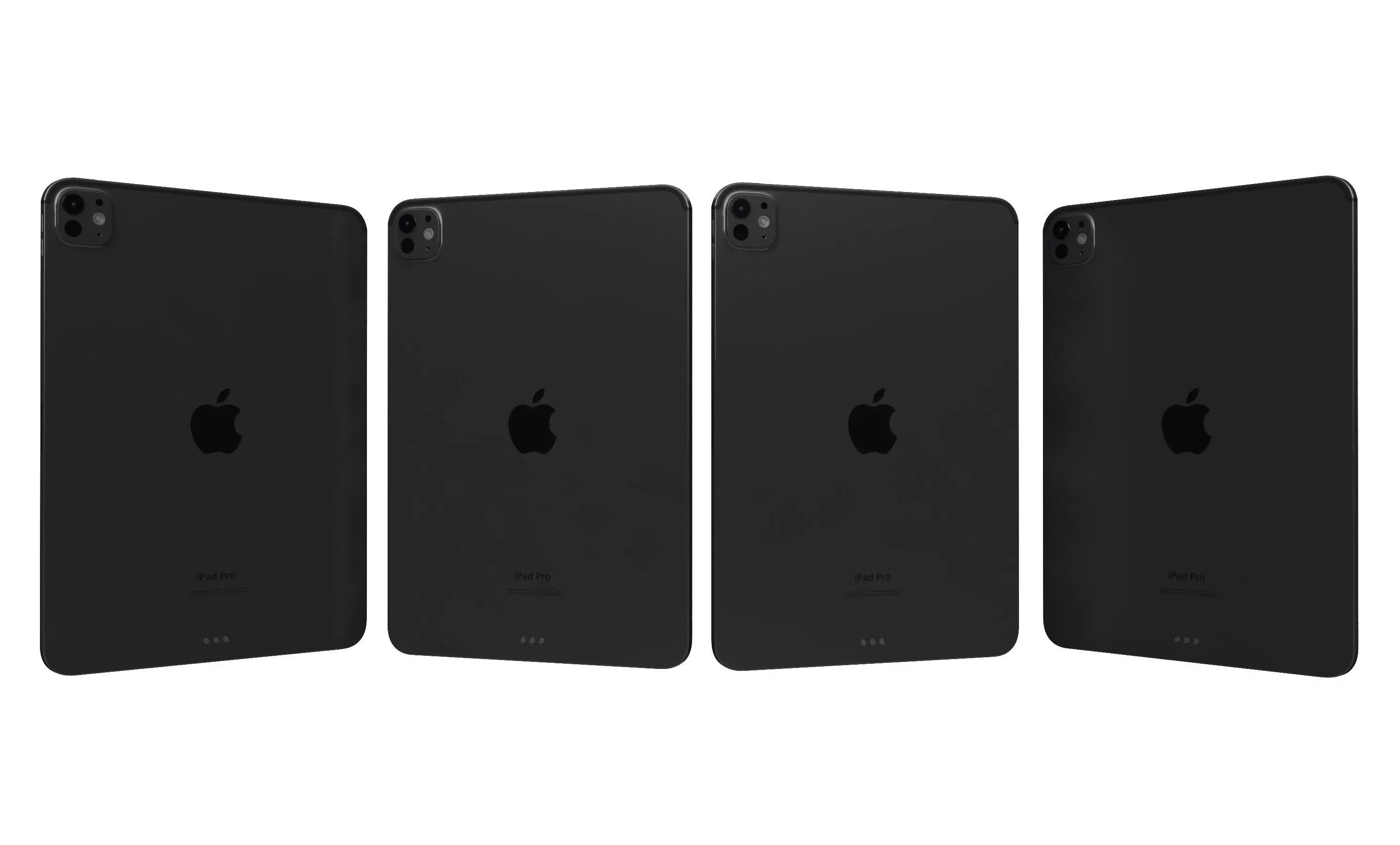 Apple iPad Pro 11 Space Black And Silver High Poly 3D model_26