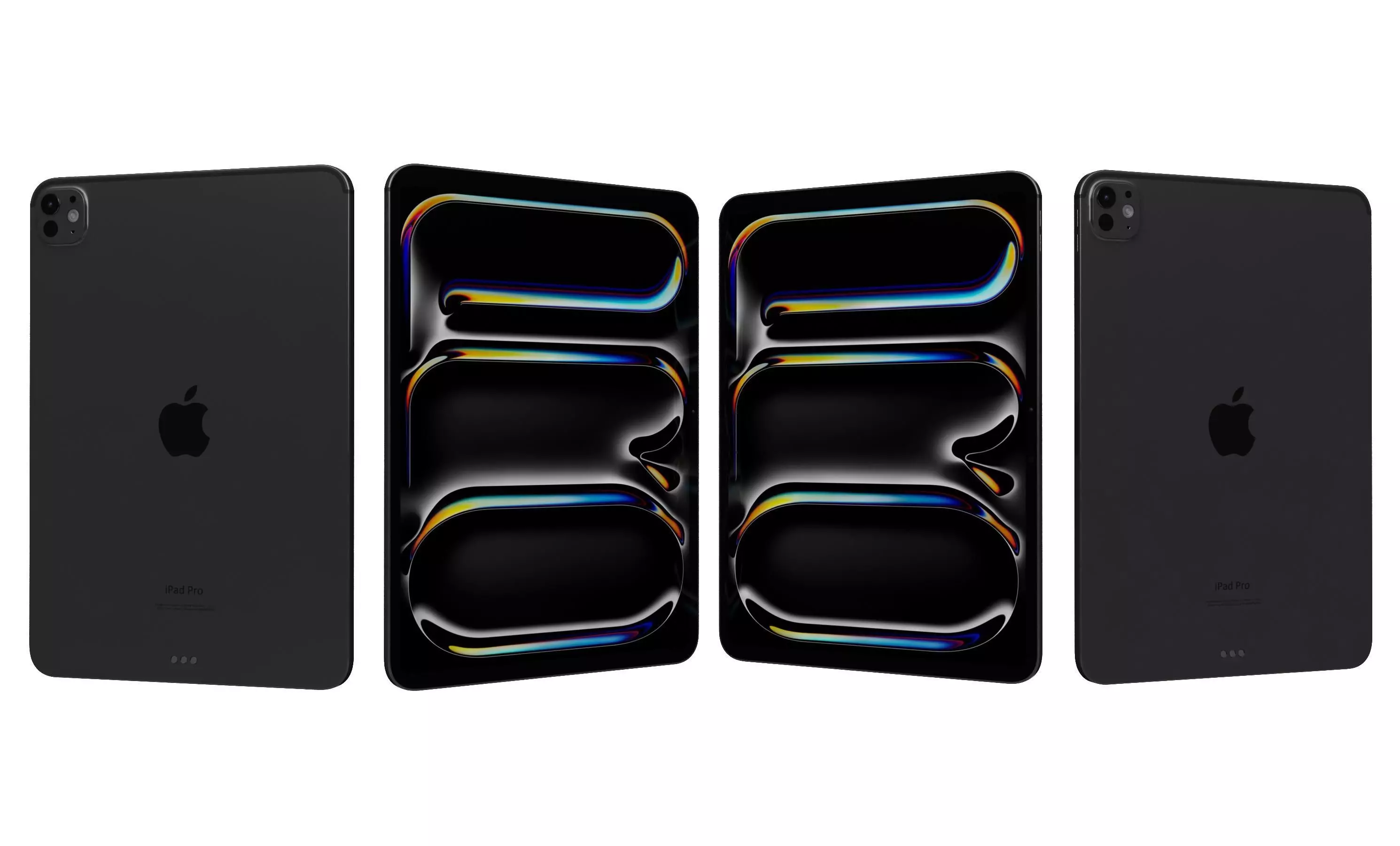 Apple iPad Pro 11 Space Black And Silver High Poly 3D model_29