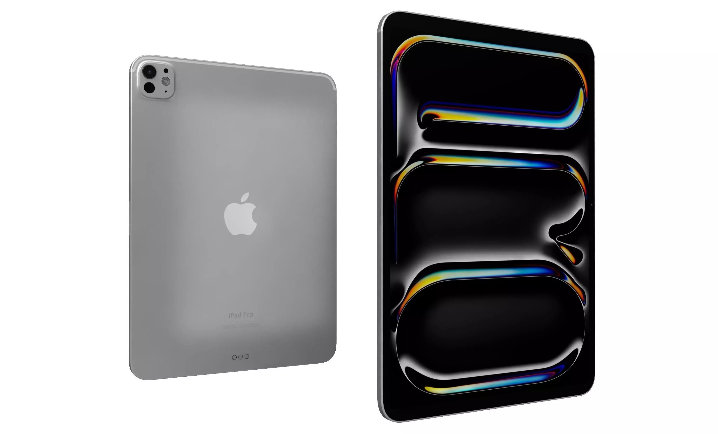 Apple iPad Pro 11 Space Black And Silver High Poly 3D model_11