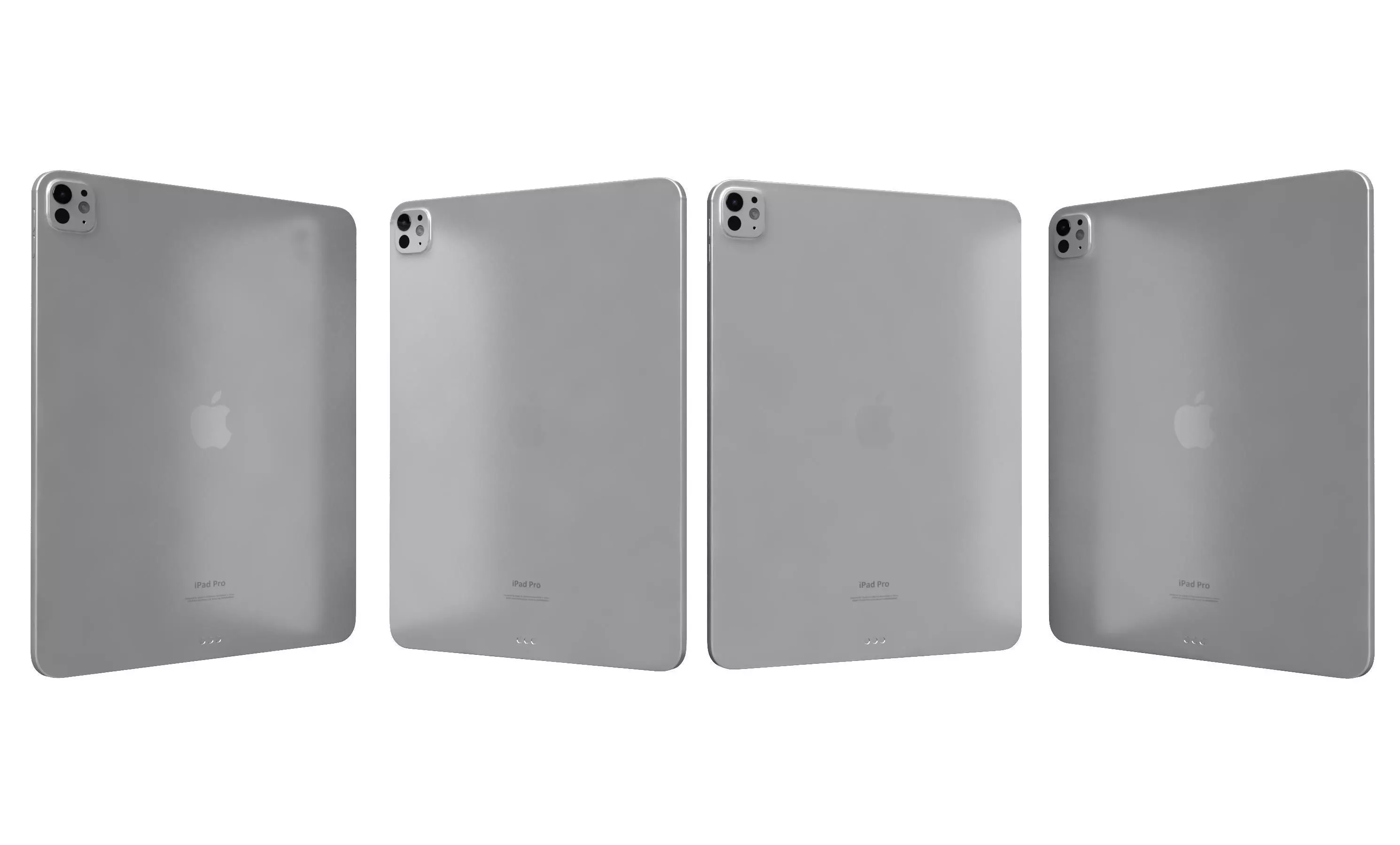Apple iPad Pro 13 2024 Silver High Poly 3D model_23