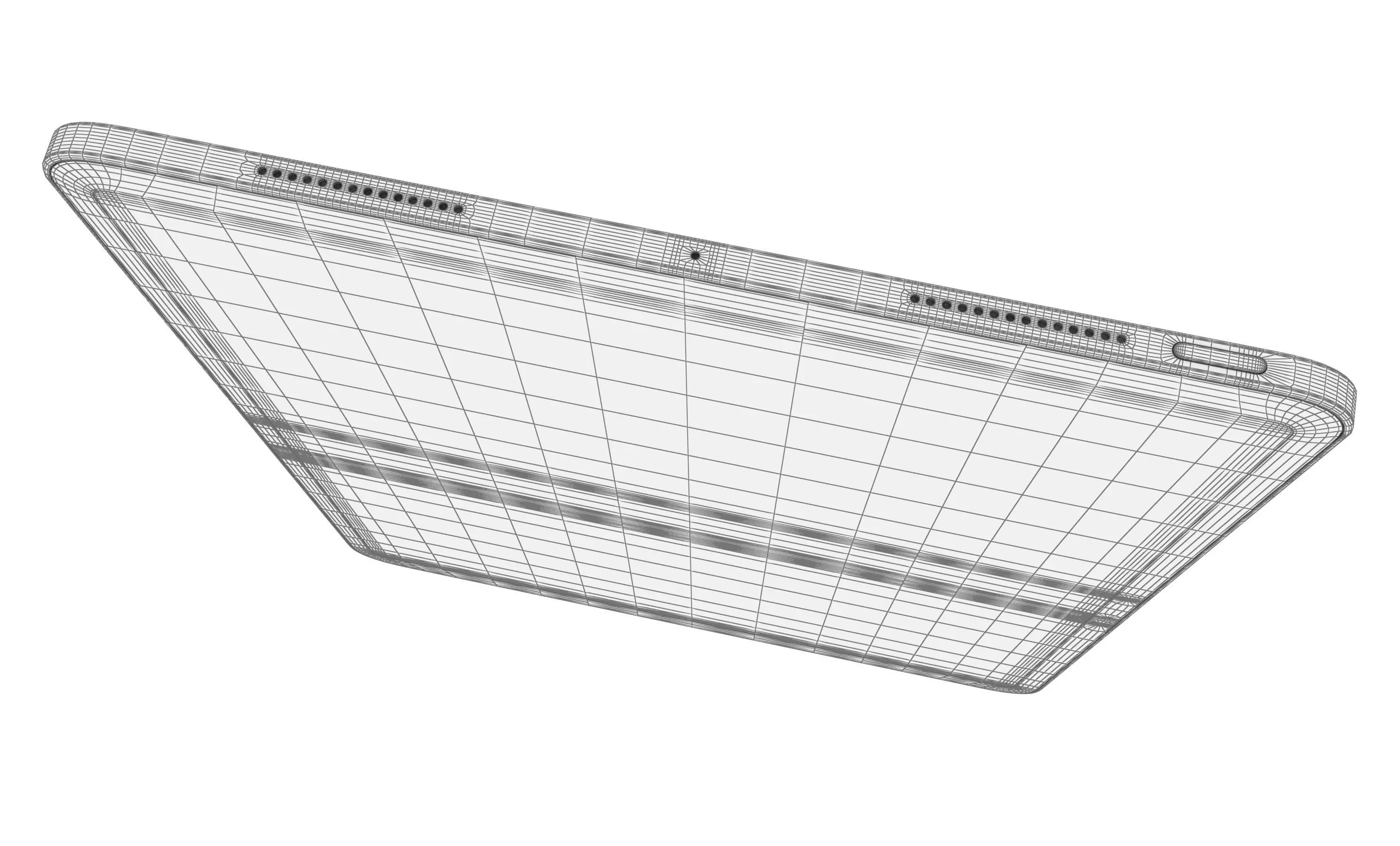 Apple iPad Pro 13 2024 Silver High Poly 3D model_13