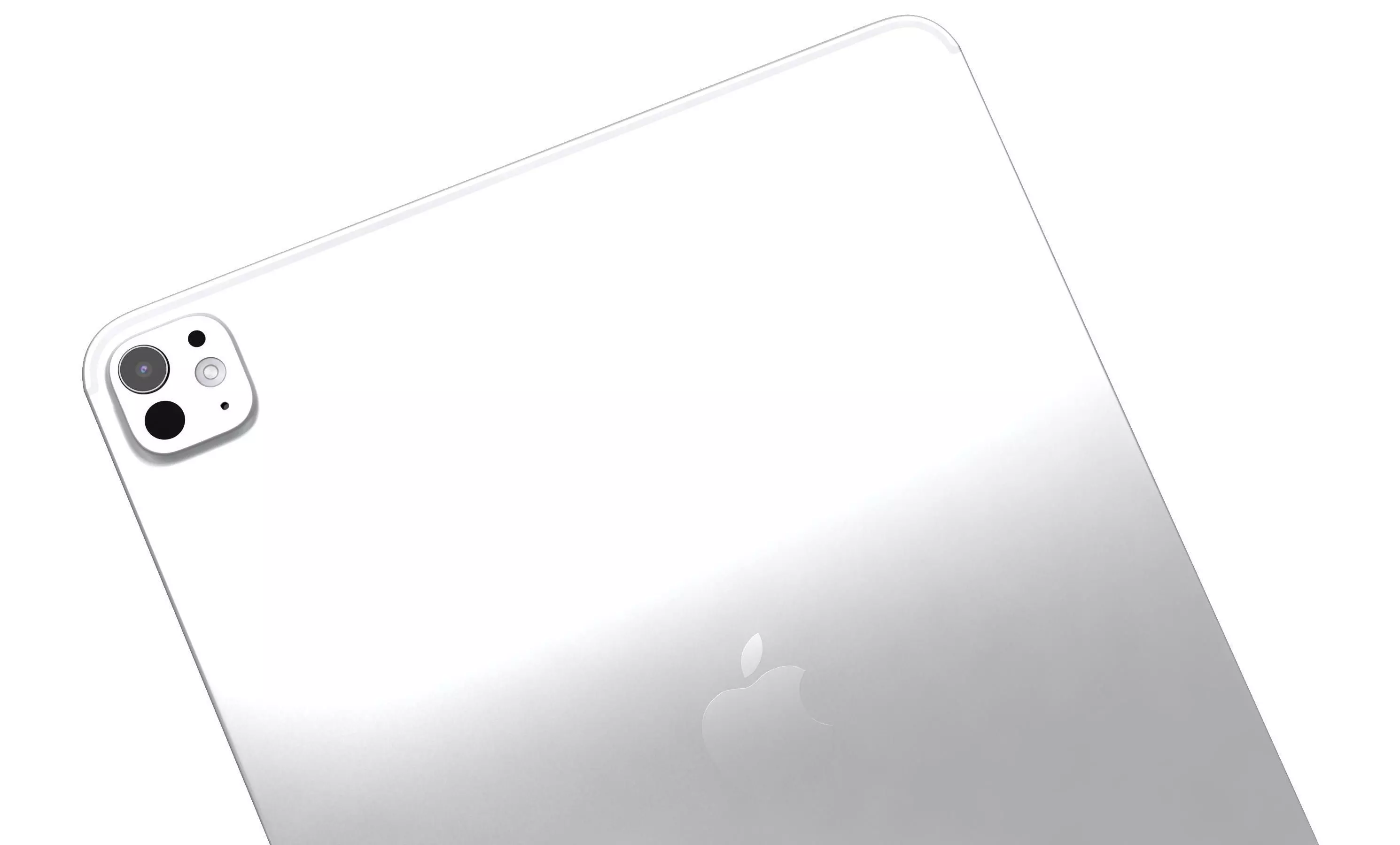 Apple iPad Pro 13 2024 Silver High Poly 3D model_9