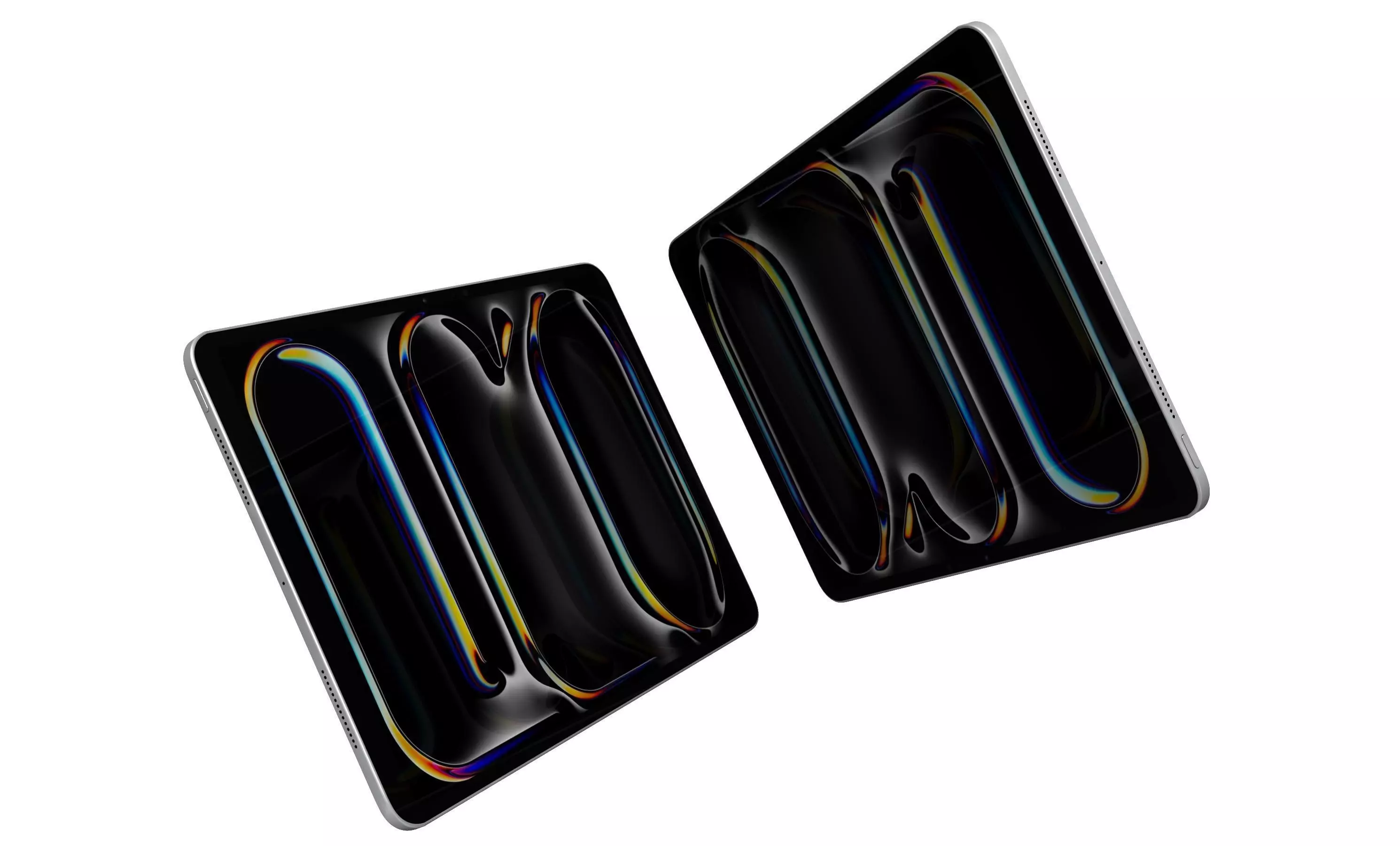 Apple iPad Pro 13 2024 Silver High Poly 3D model_3