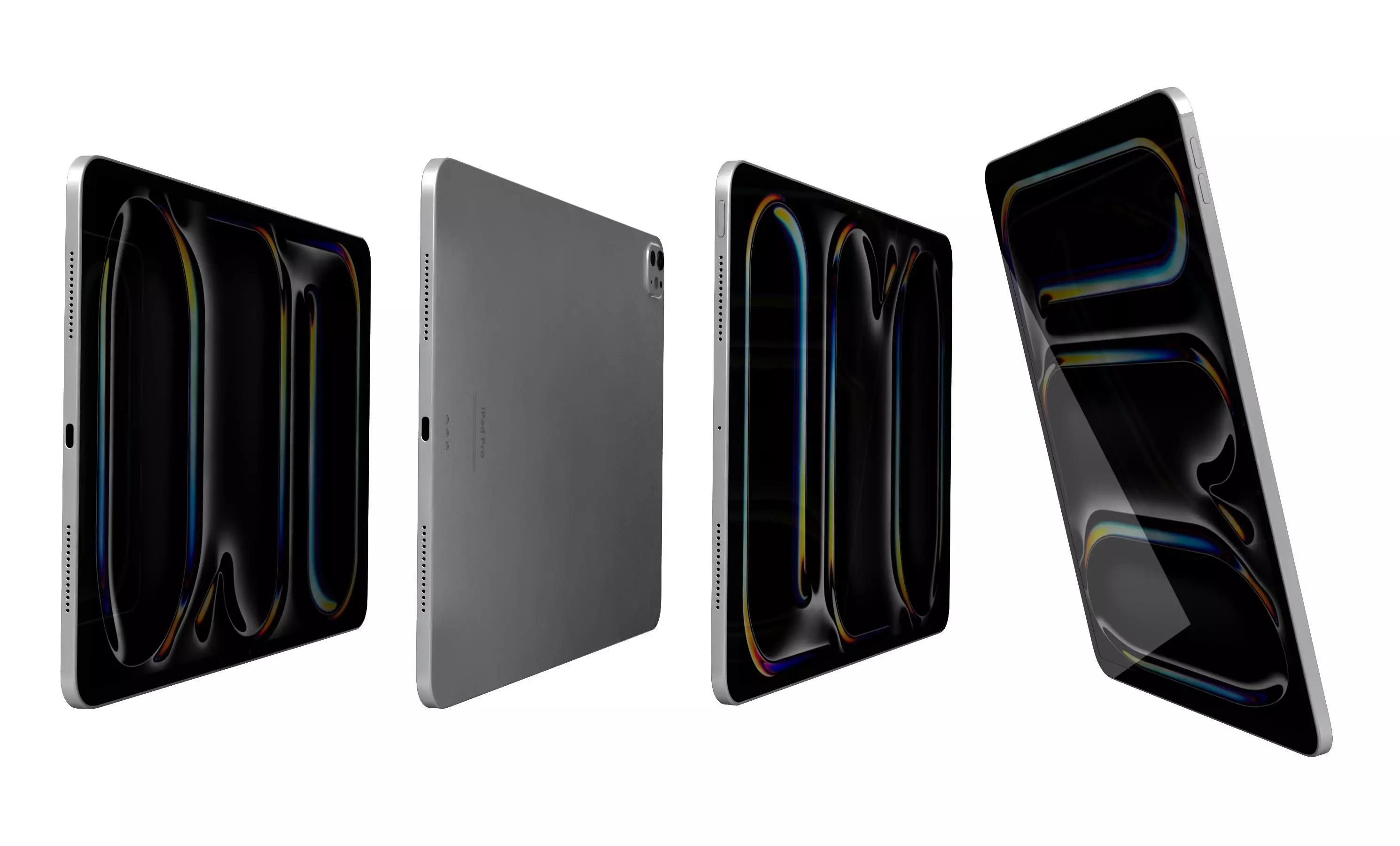 Apple iPad Pro 13 2024 Silver High Poly 3D model_6