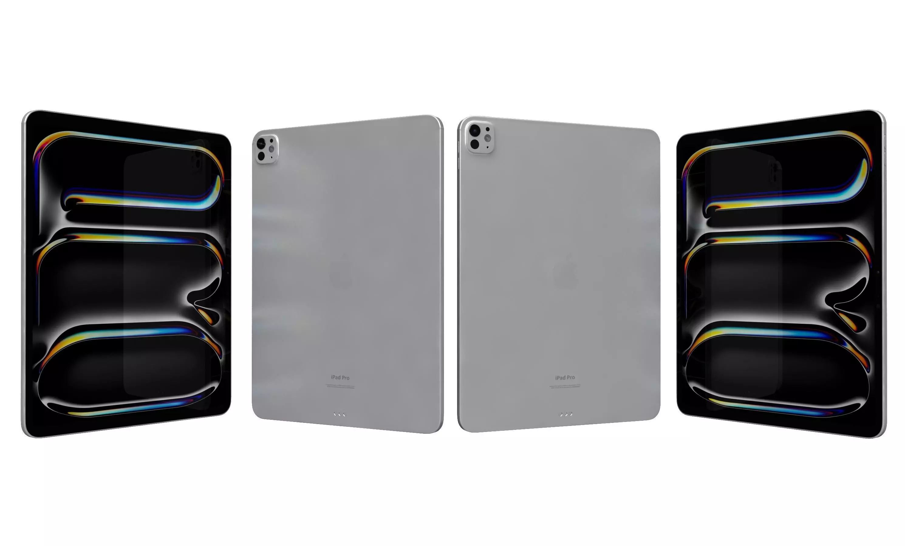 Apple iPad Pro 13 2024 Silver High Poly 3D model_21