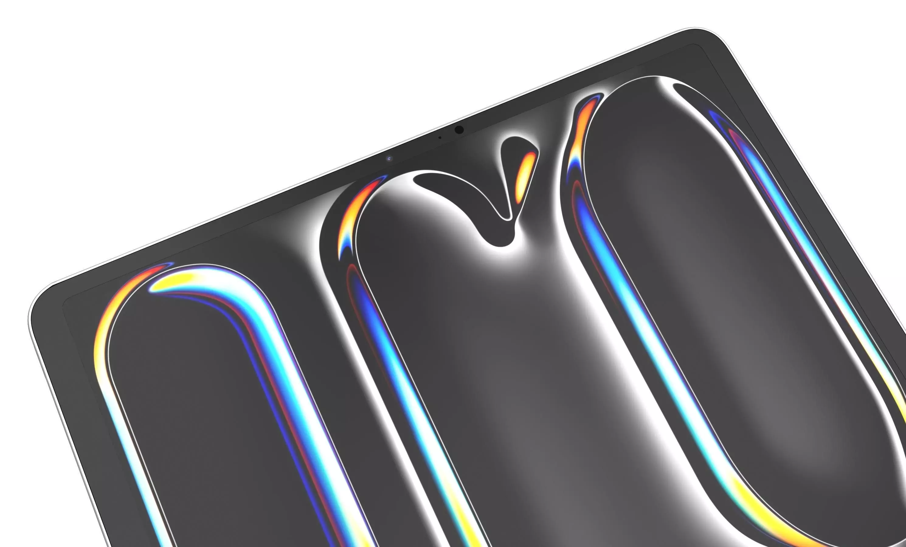 Apple iPad Pro 13 2024 Silver High Poly 3D model_8