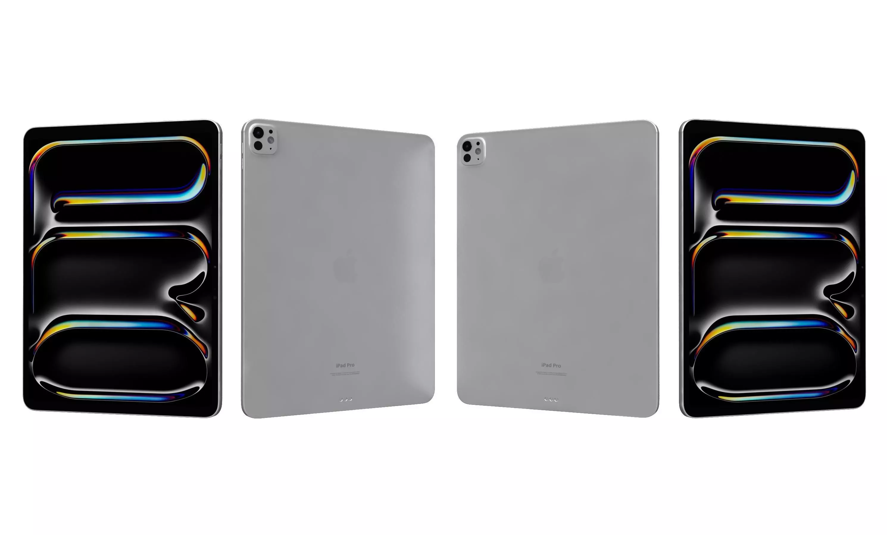 Apple iPad Pro 13 2024 Silver High Poly 3D model_24