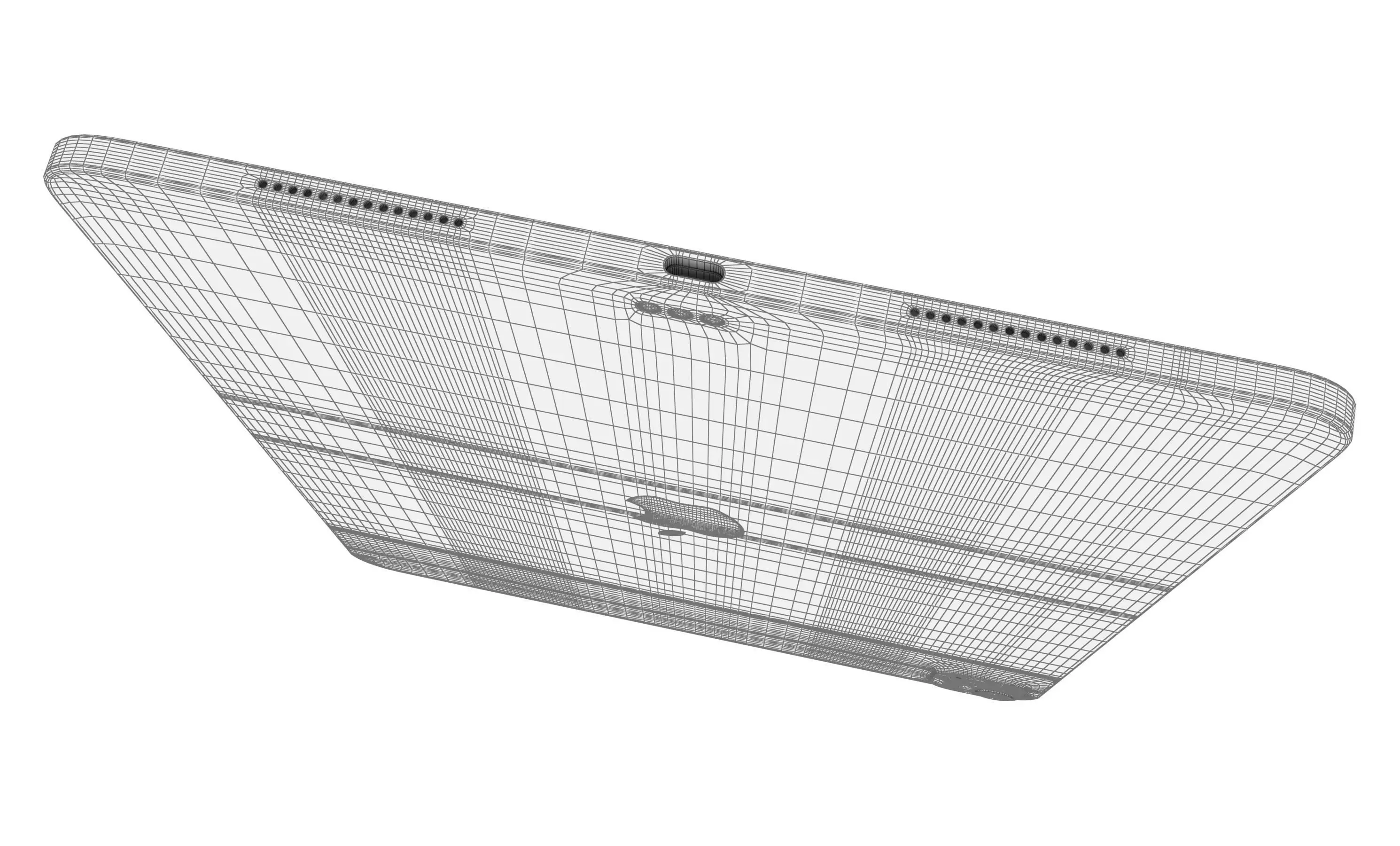 Apple iPad Pro 13 2024 Silver High Poly 3D model_16