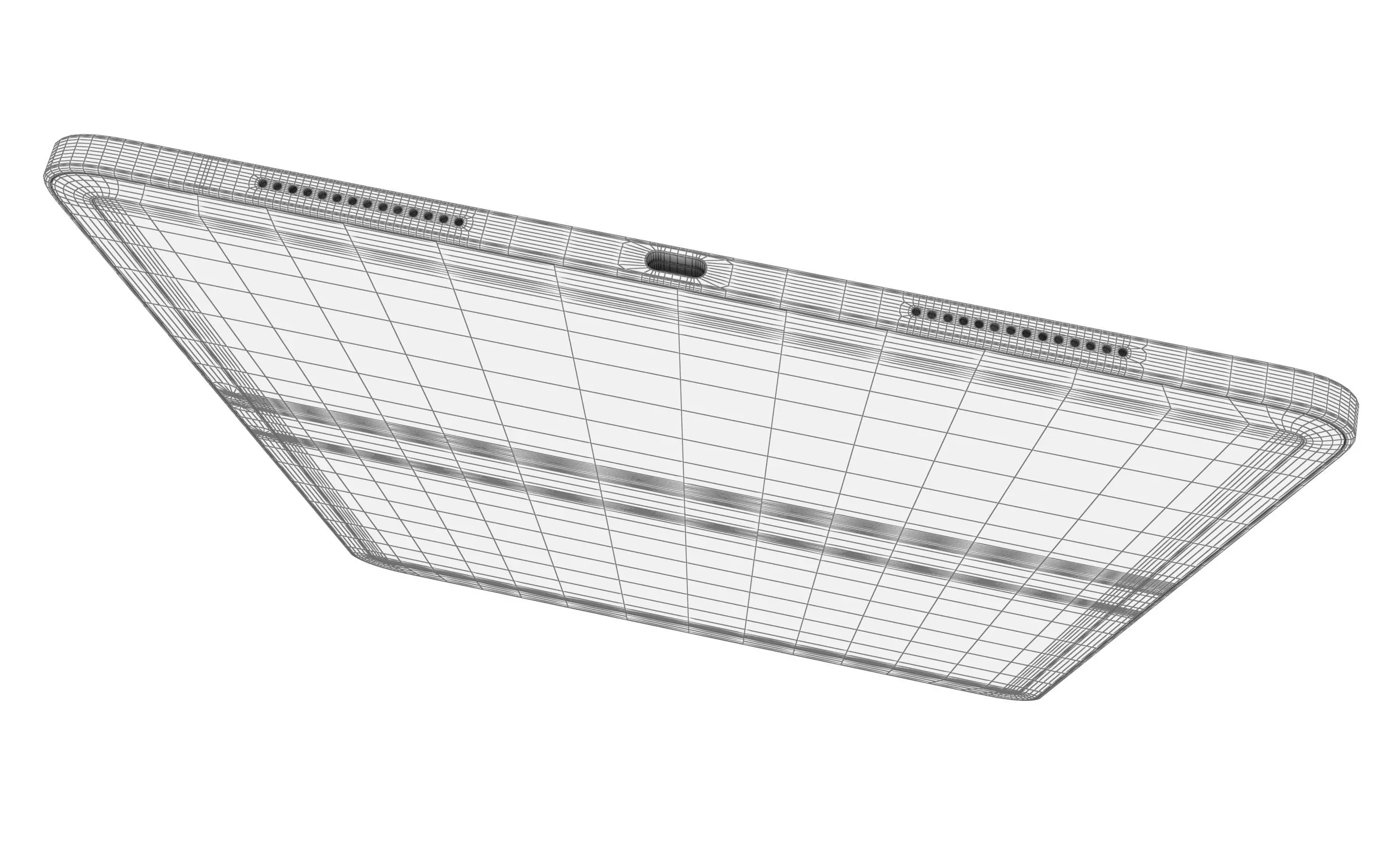 Apple iPad Pro 13 2024 Silver High Poly 3D model_15