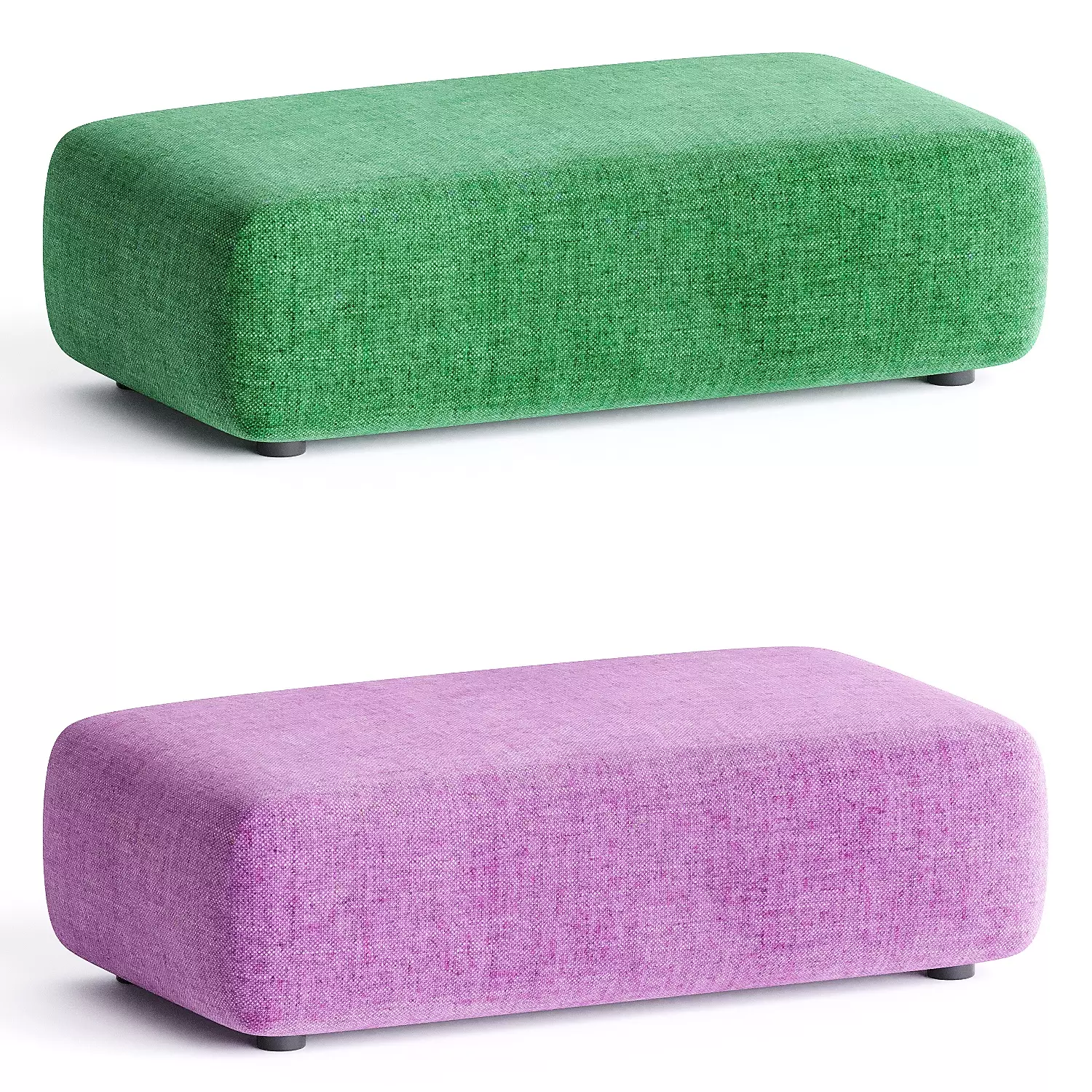 pouf brown 2 3D model_2