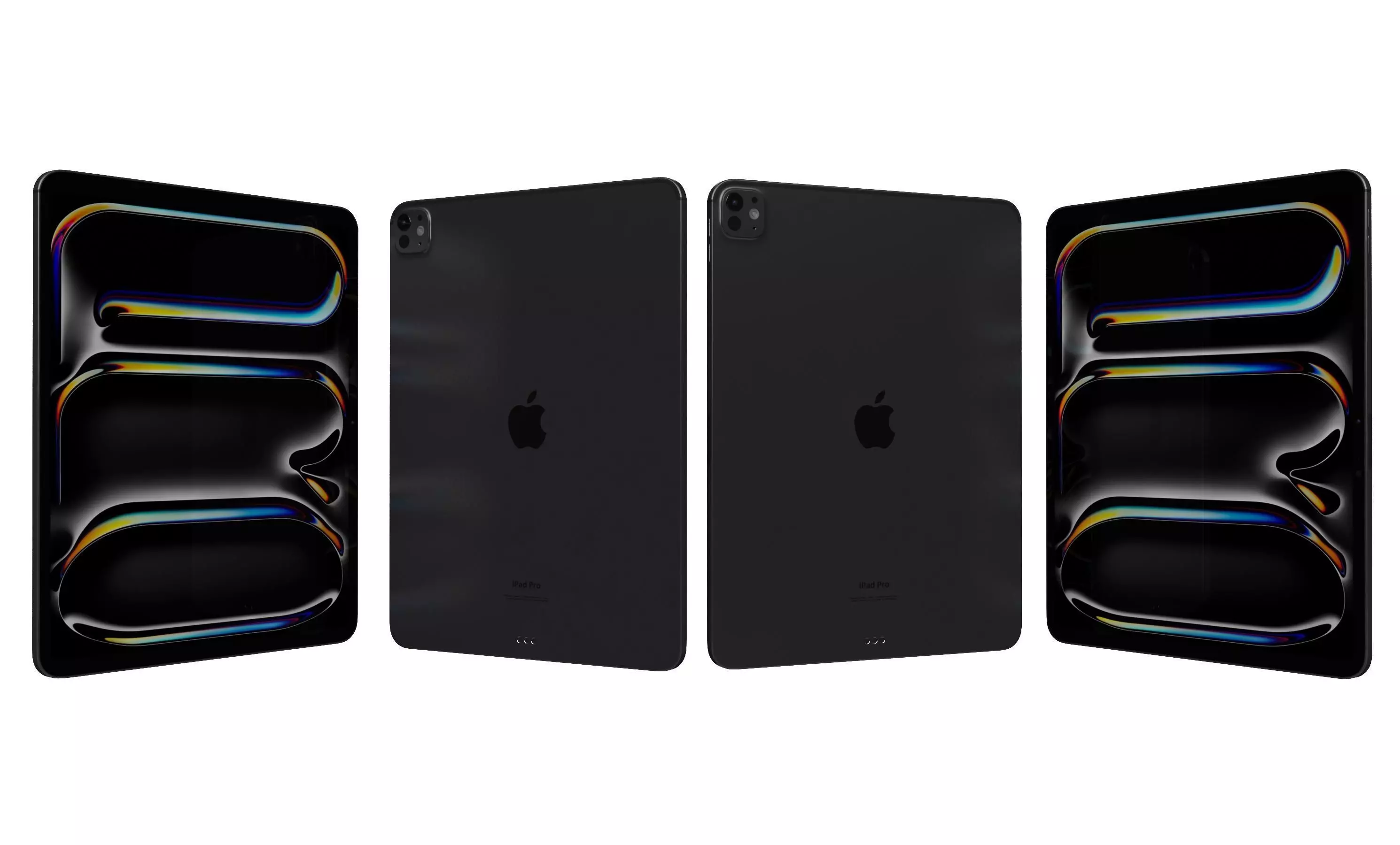 Apple iPad Pro 13 2024 Space Black High Poly 3D model_21