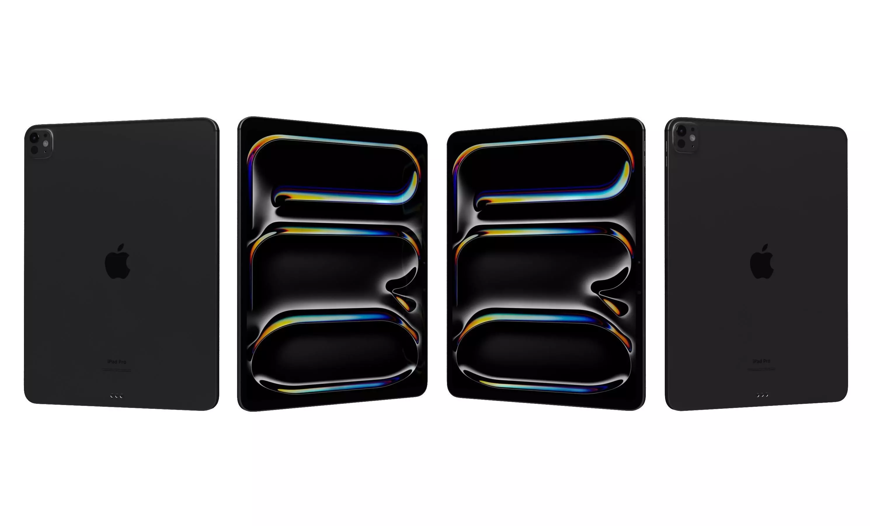 Apple iPad Pro 13 2024 Space Black High Poly 3D model_26