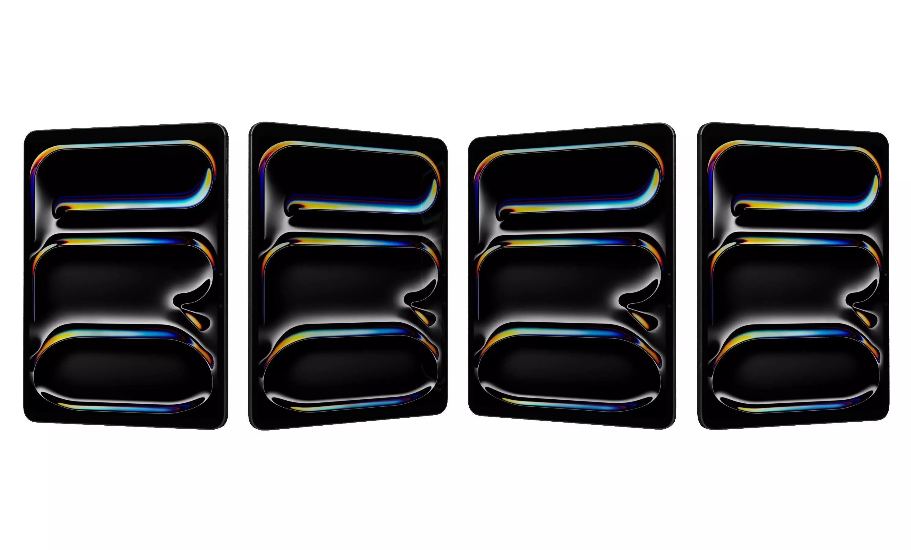 Apple iPad Pro 13 2024 Space Black High Poly 3D model_27