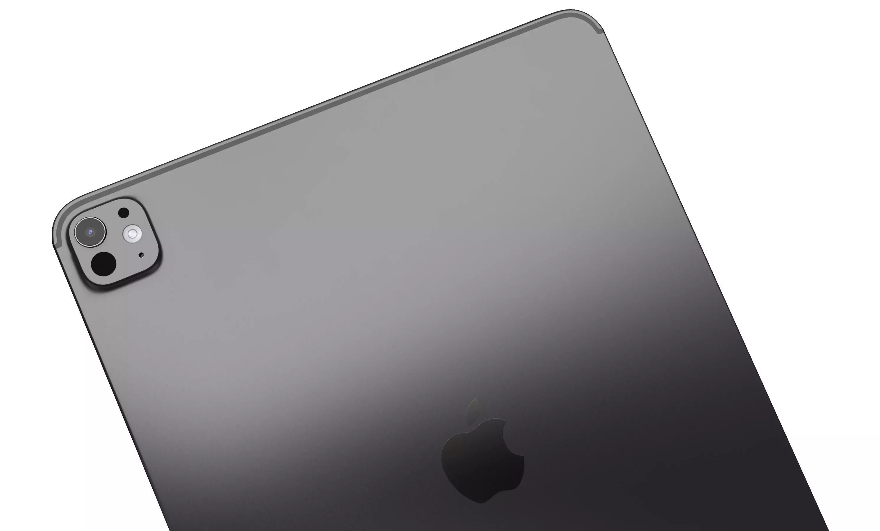 Apple iPad Pro 13 2024 Space Black High Poly 3D model_9
