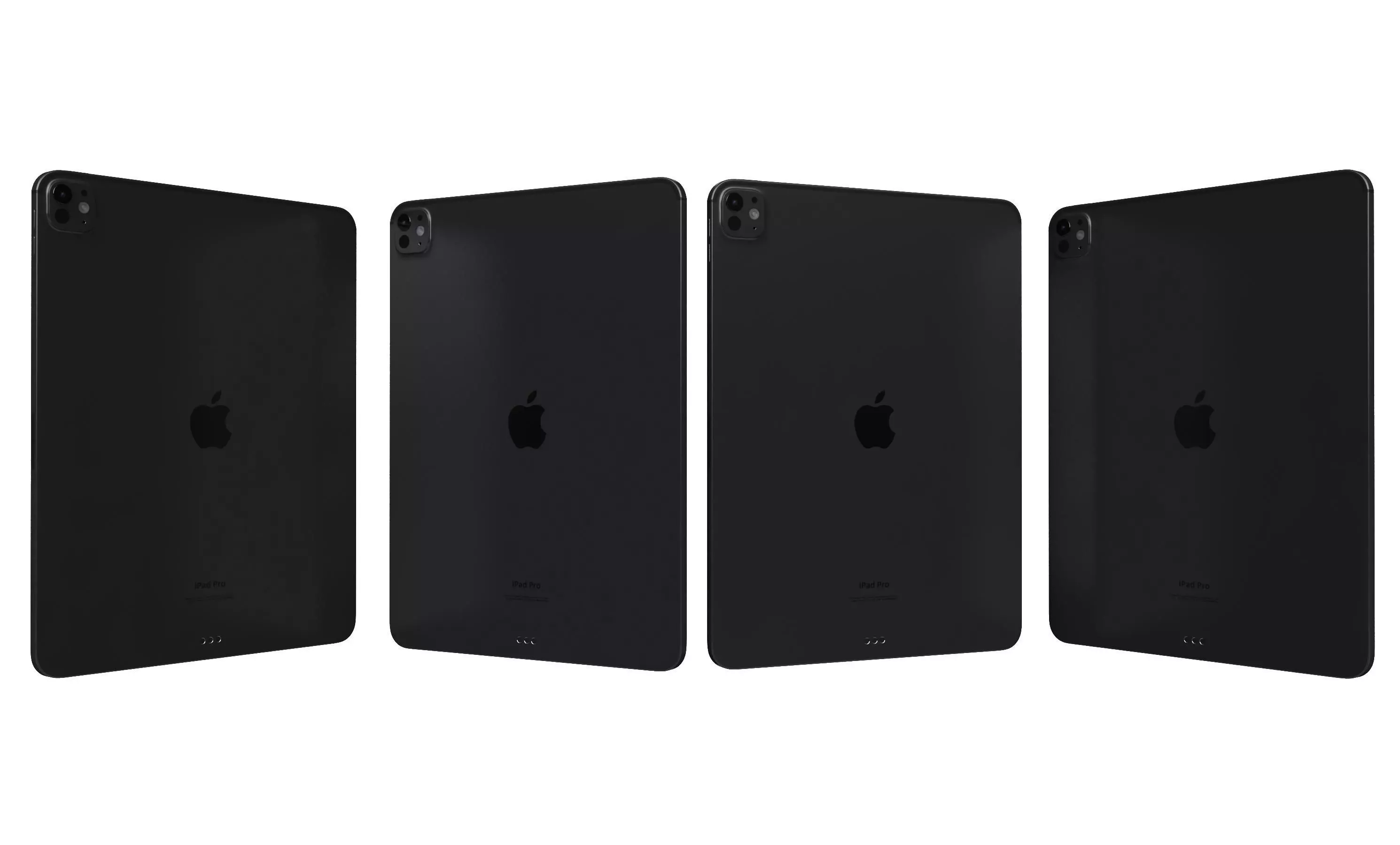 Apple iPad Pro 13 2024 Space Black High Poly 3D model_23