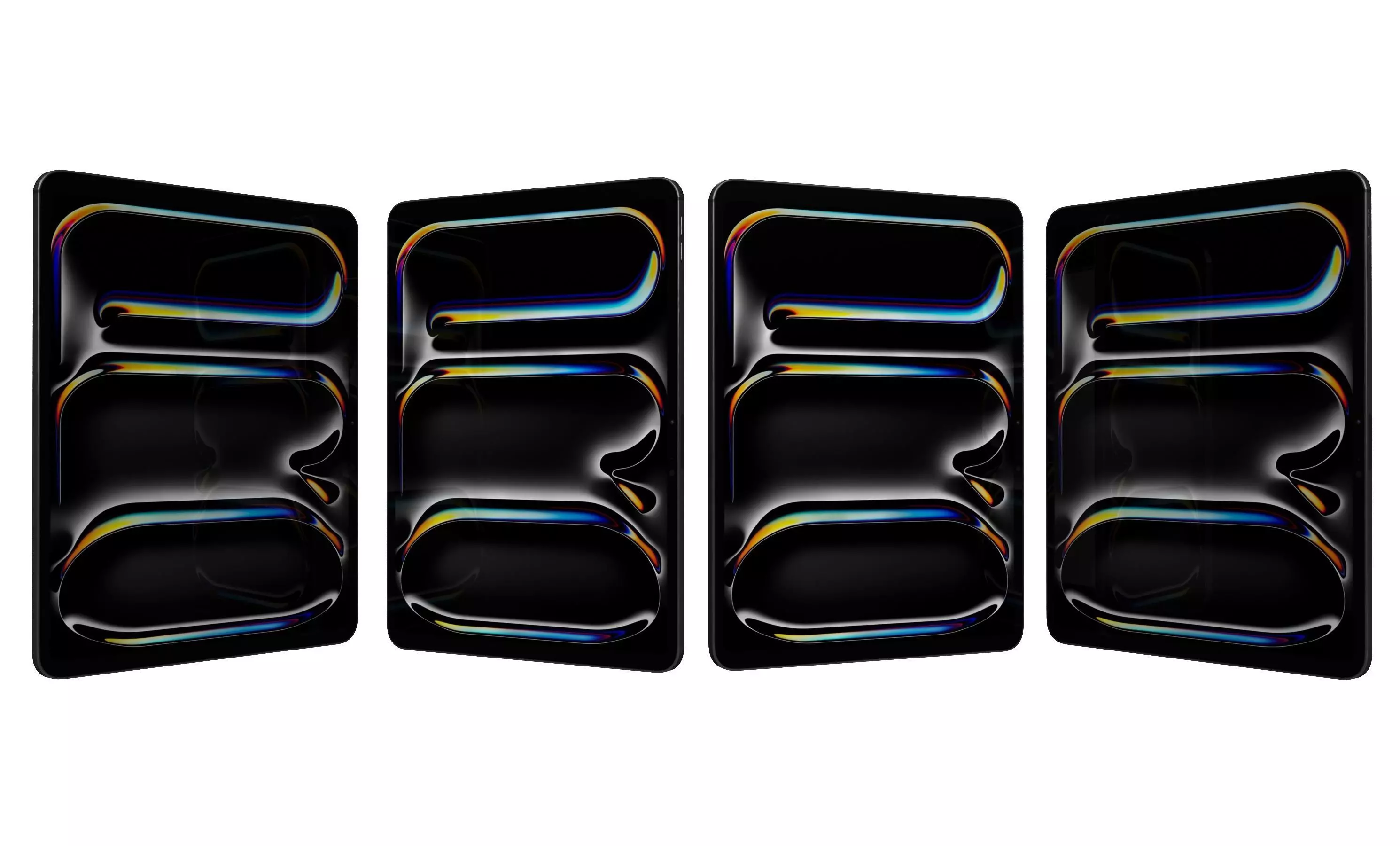 Apple iPad Pro 13 2024 Space Black High Poly 3D model_10