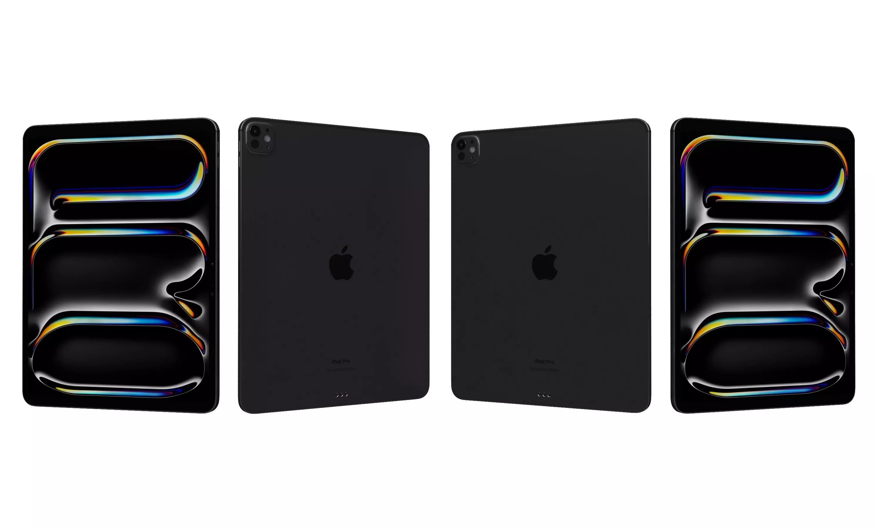 Apple iPad Pro 13 2024 Space Black High Poly 3D model_24