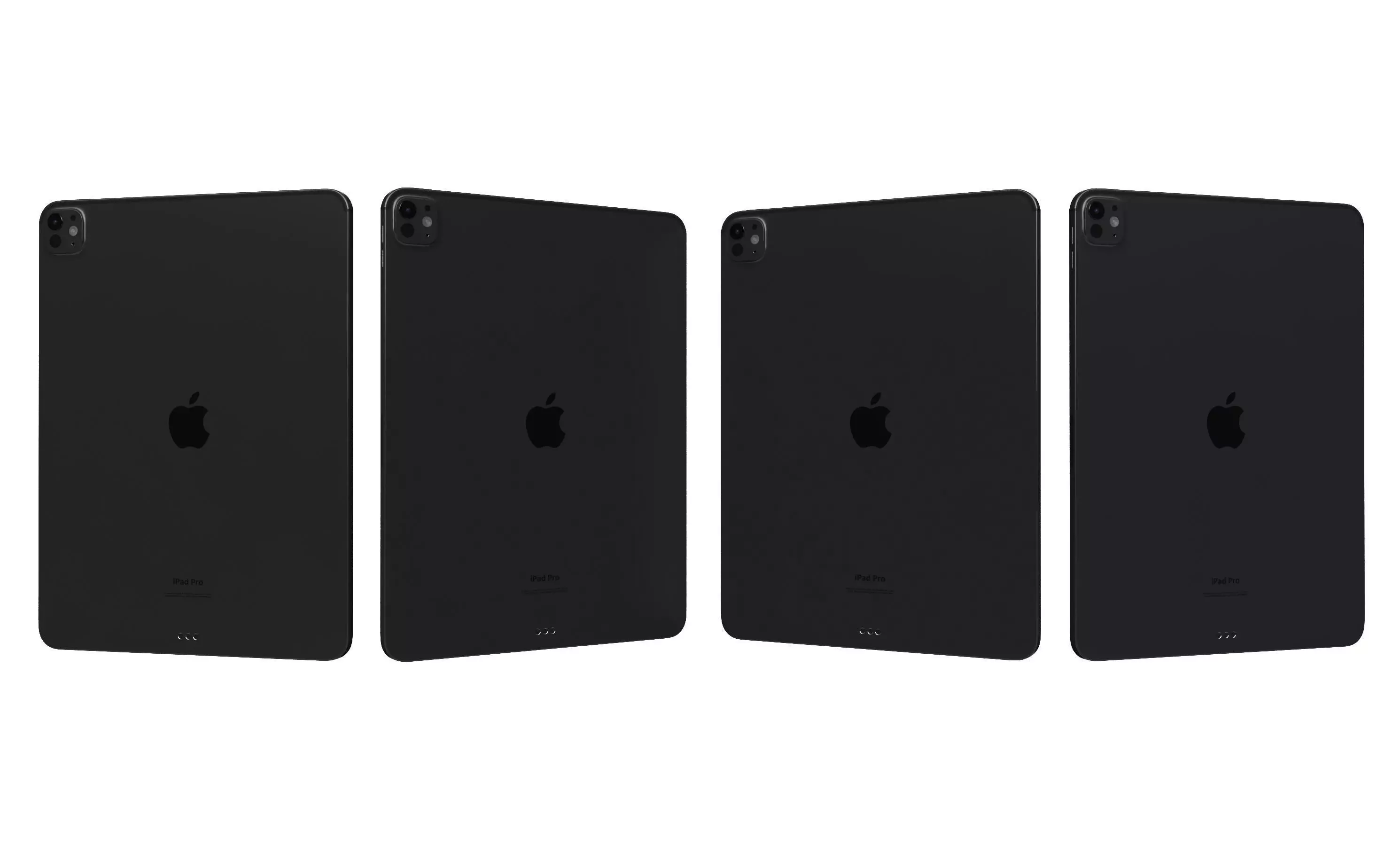 Apple iPad Pro 13 2024 Space Black High Poly 3D model_25