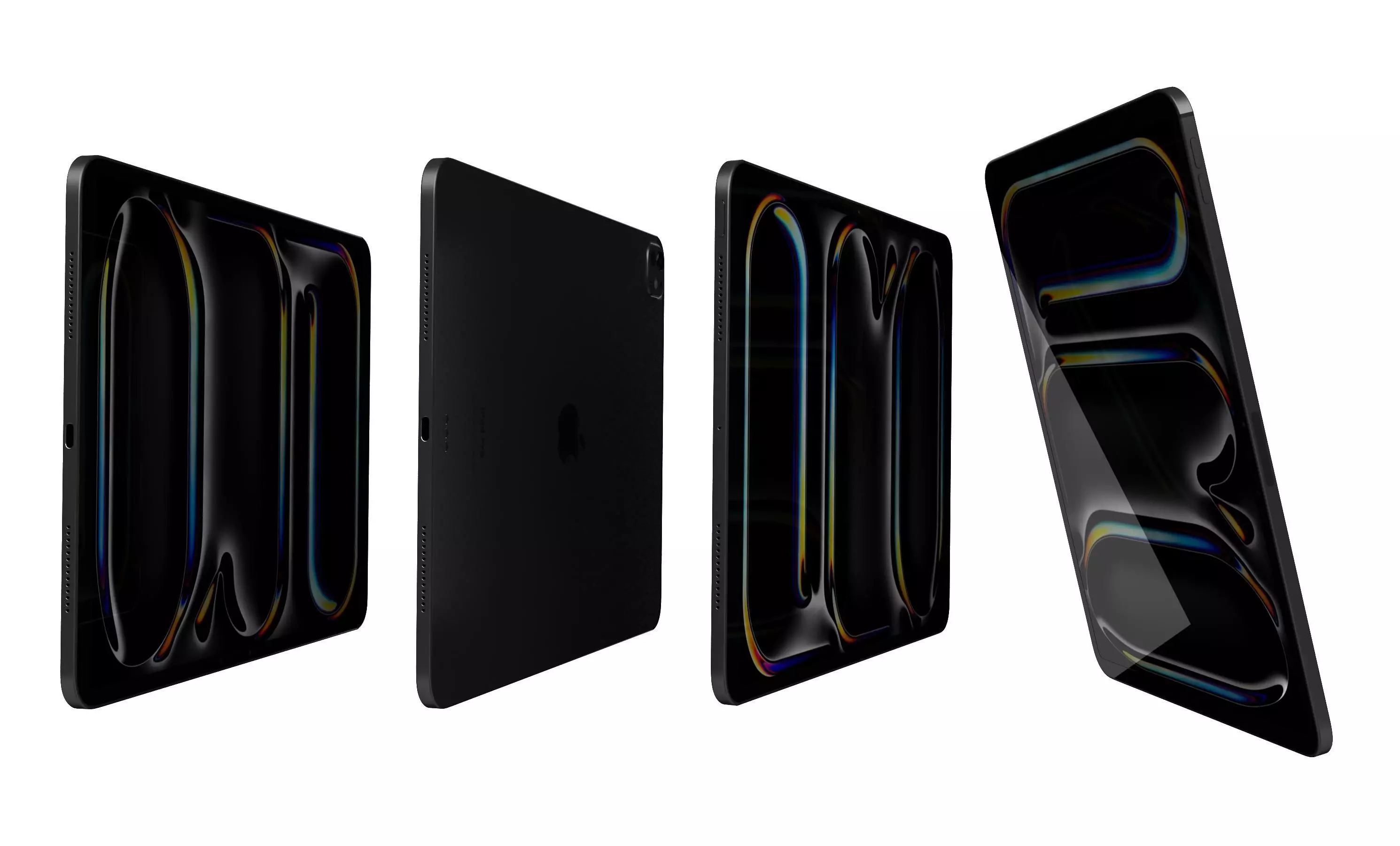 Apple iPad Pro 13 2024 Space Black High Poly 3D model_6