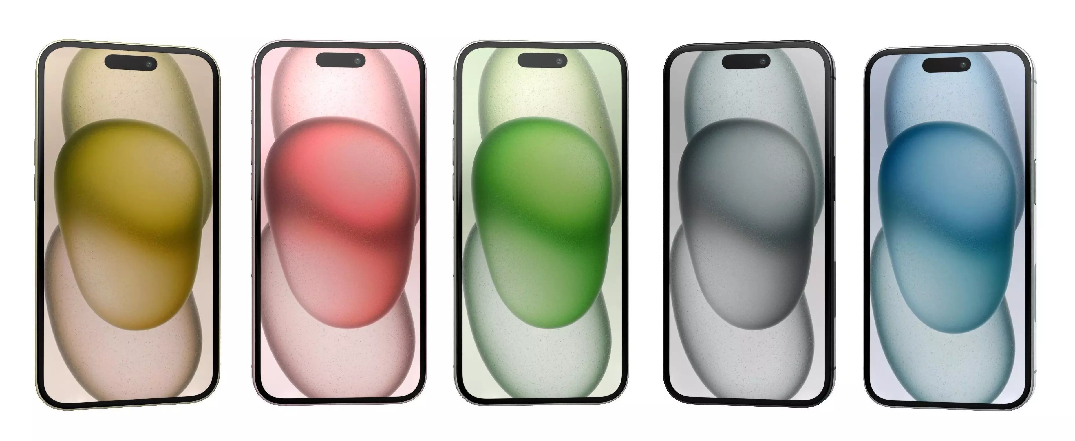Apple iPhone 15 All Colors High Poly 3D model_0