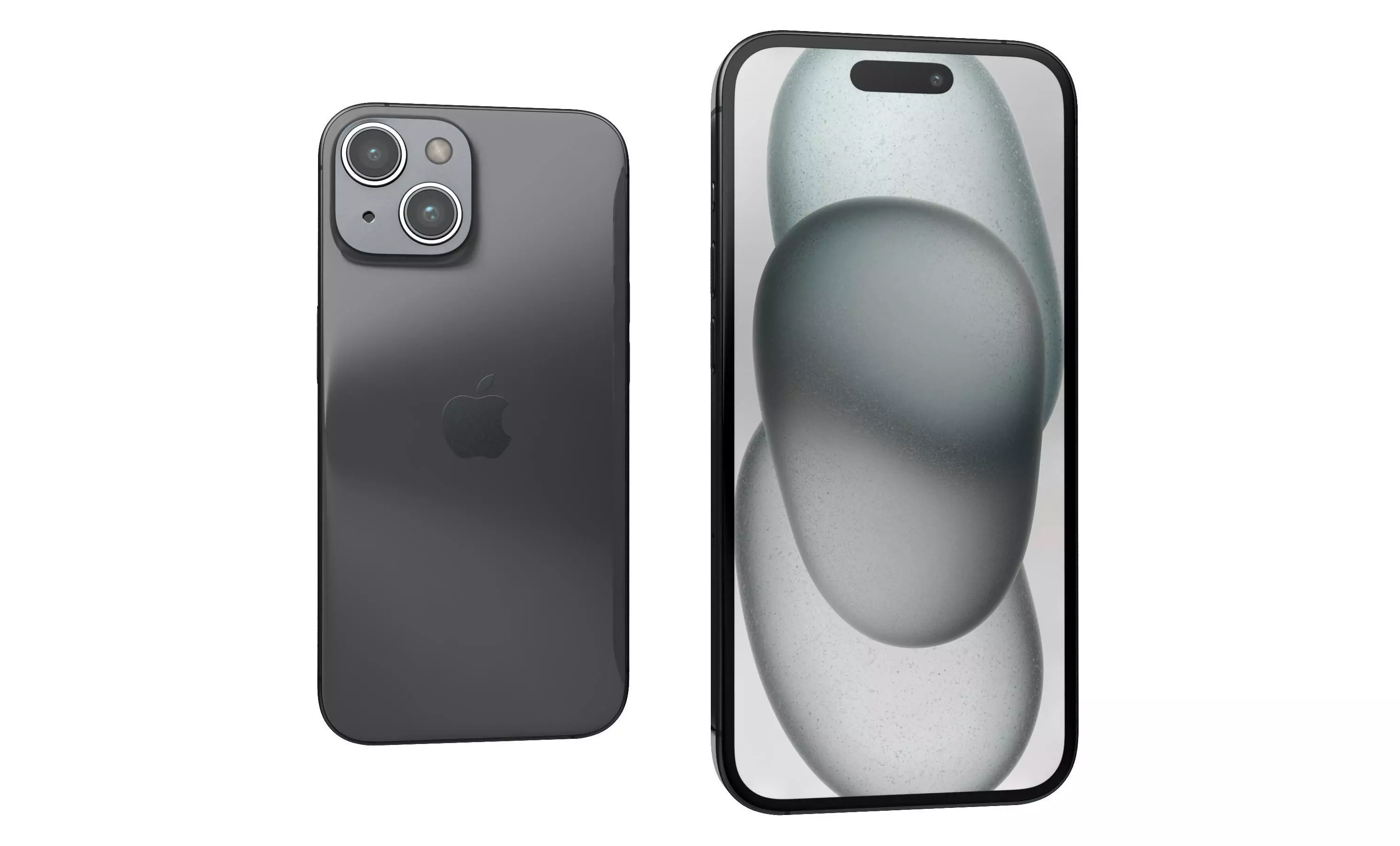 Apple iPhone 15 Black High Poly 3D model_30