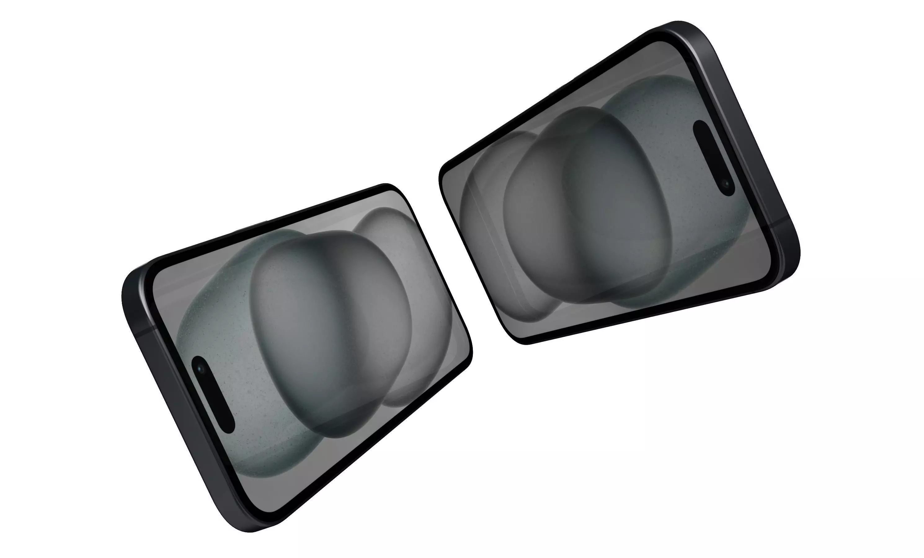 Apple iPhone 15 Black High Poly 3D model_3