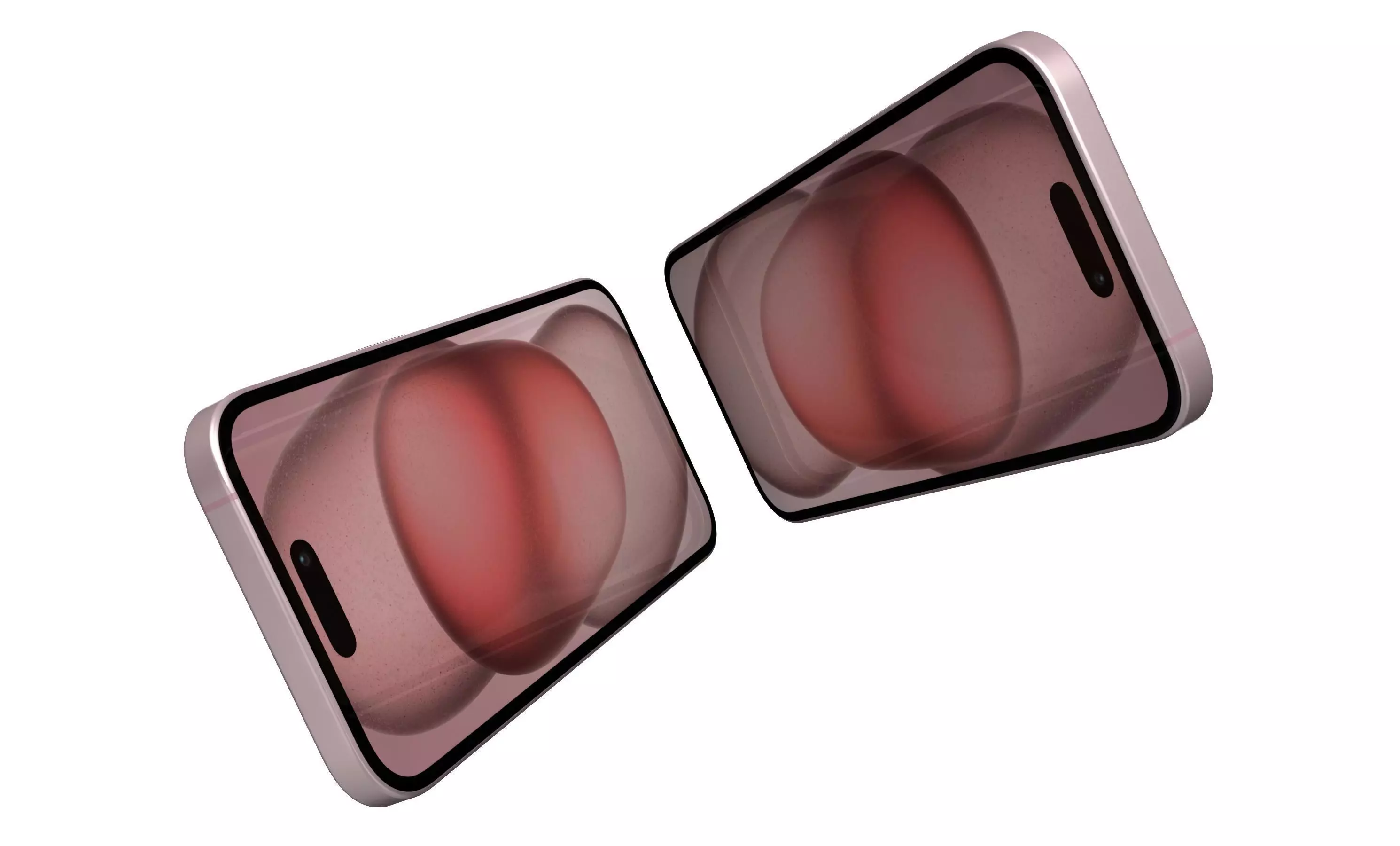 Apple iPhone 15 Pink High Poly 3D model_3