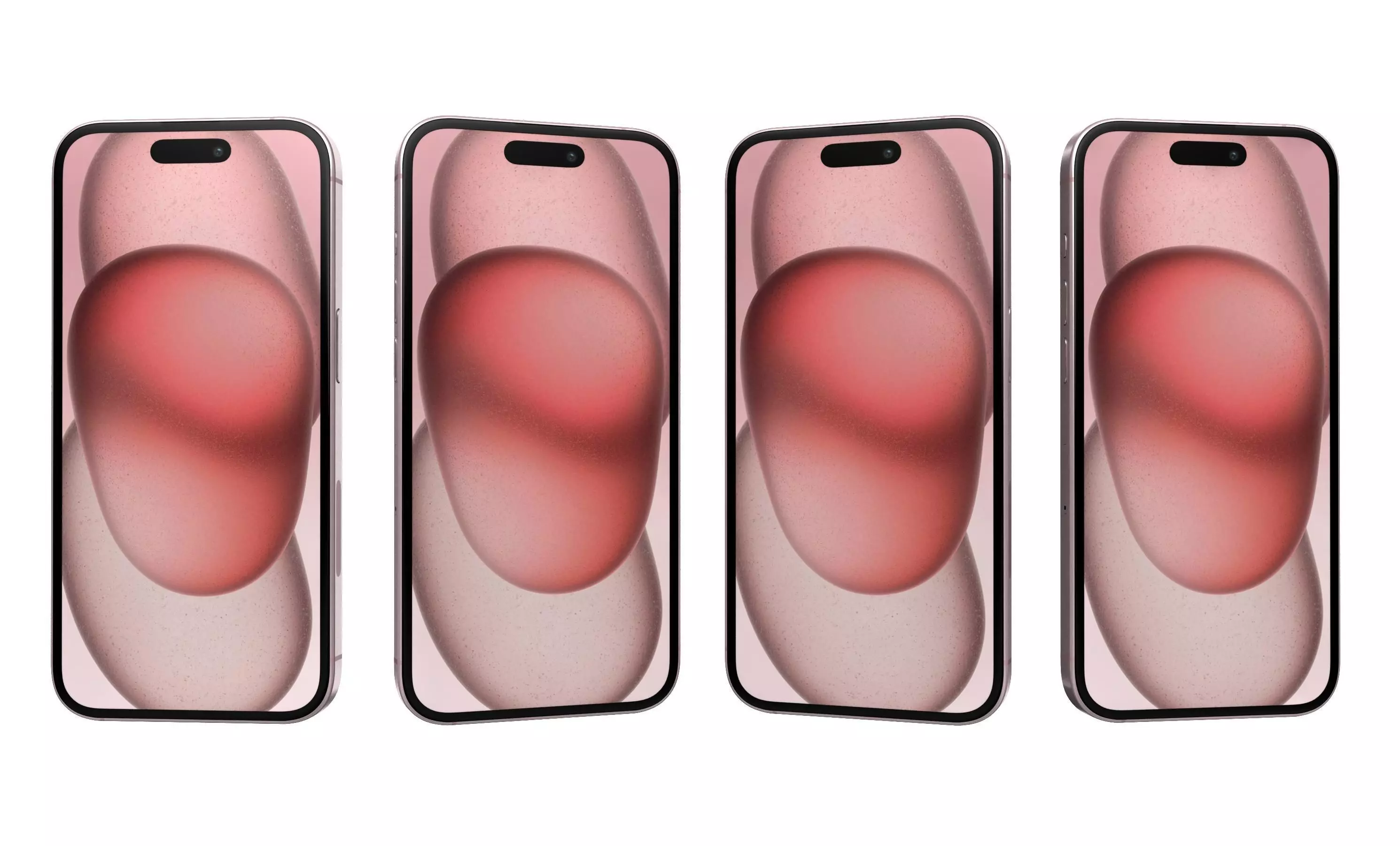 Apple iPhone 15 Pink High Poly 3D model_29